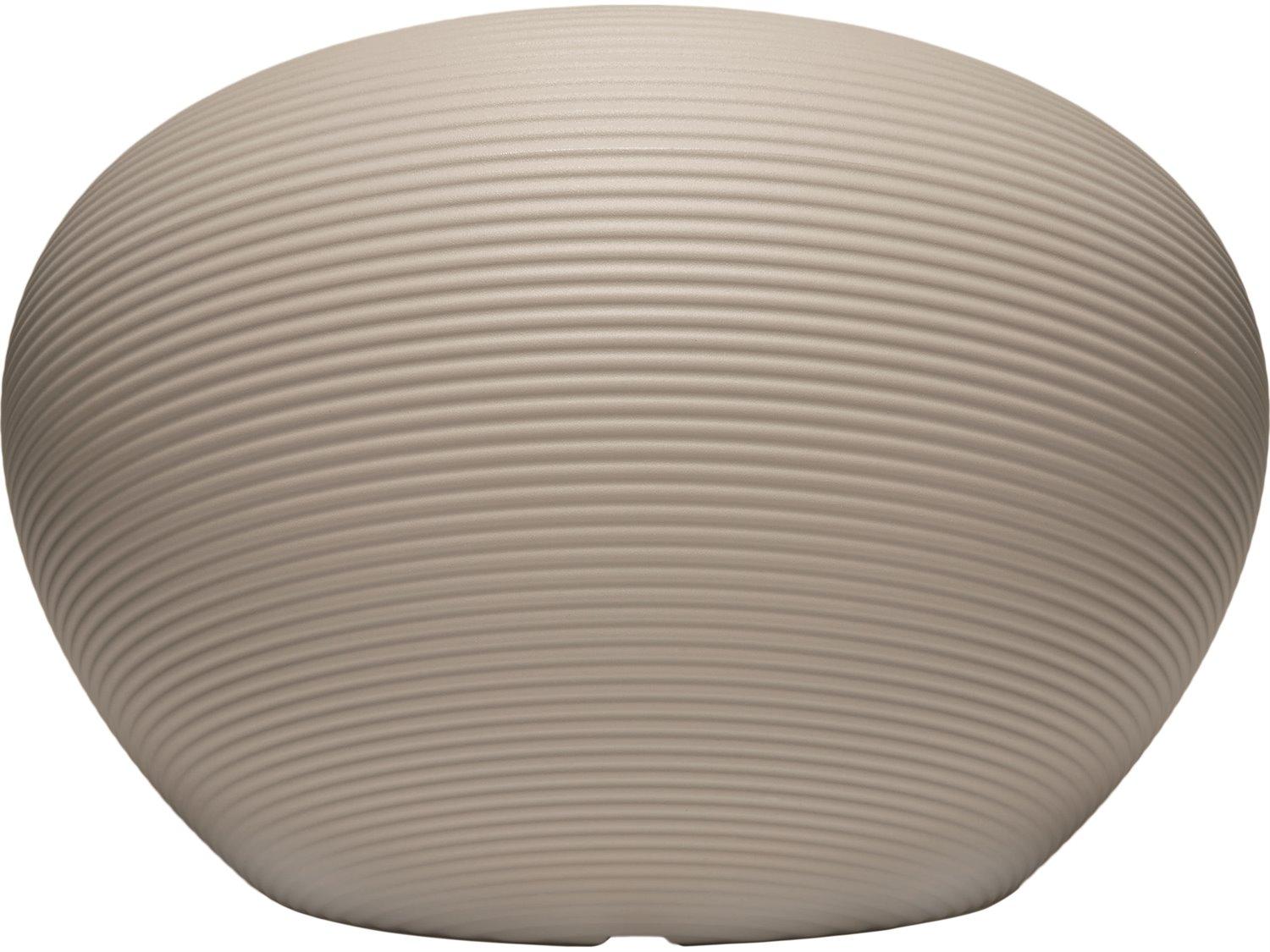 Qeeboo Outdoor Nami Dove Grey Recycled Plastic Lounge Chair