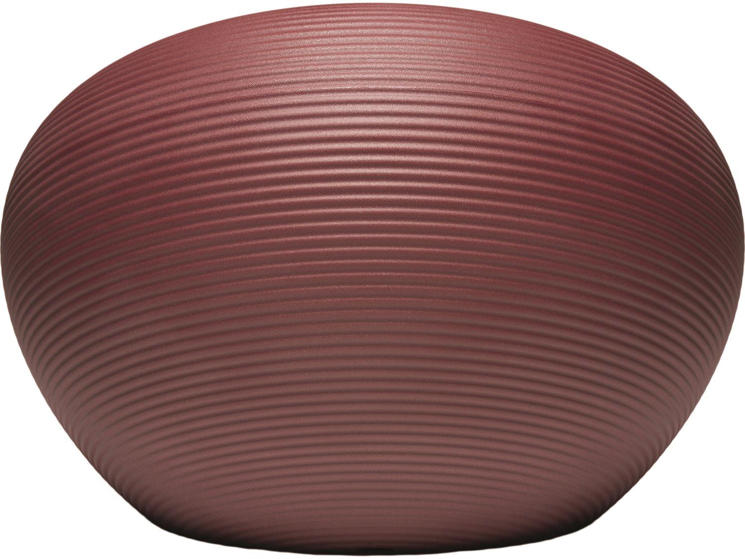 Qeeboo Outdoor Nami Indian Red Recycled Plastic Lounge Chair