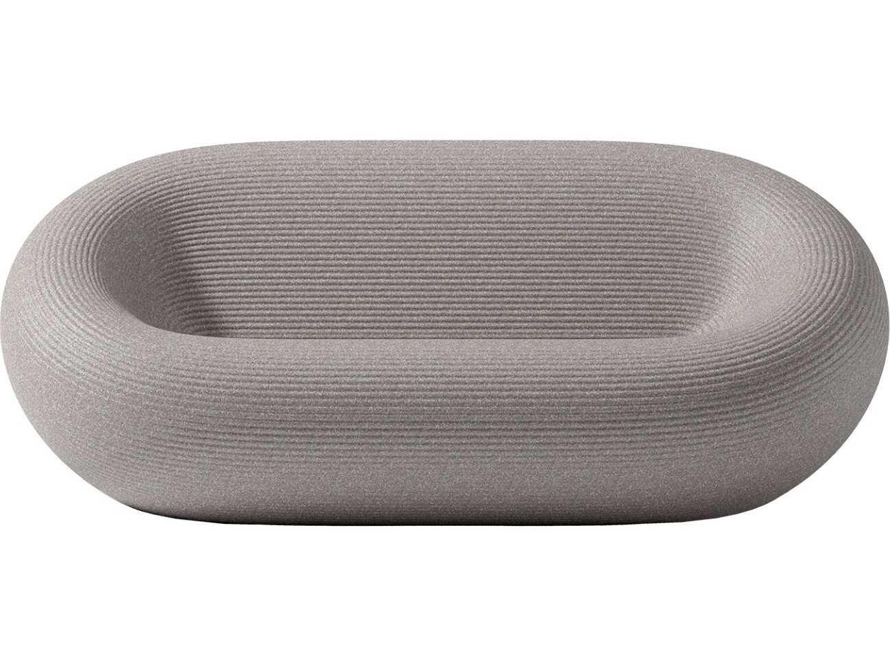 Qeeboo Outdoor Nami Warm Grey Mix Recycled Plastic Sofa