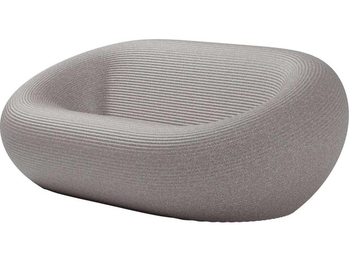 Qeeboo Outdoor Nami Warm Grey Mix Recycled Plastic Sofa