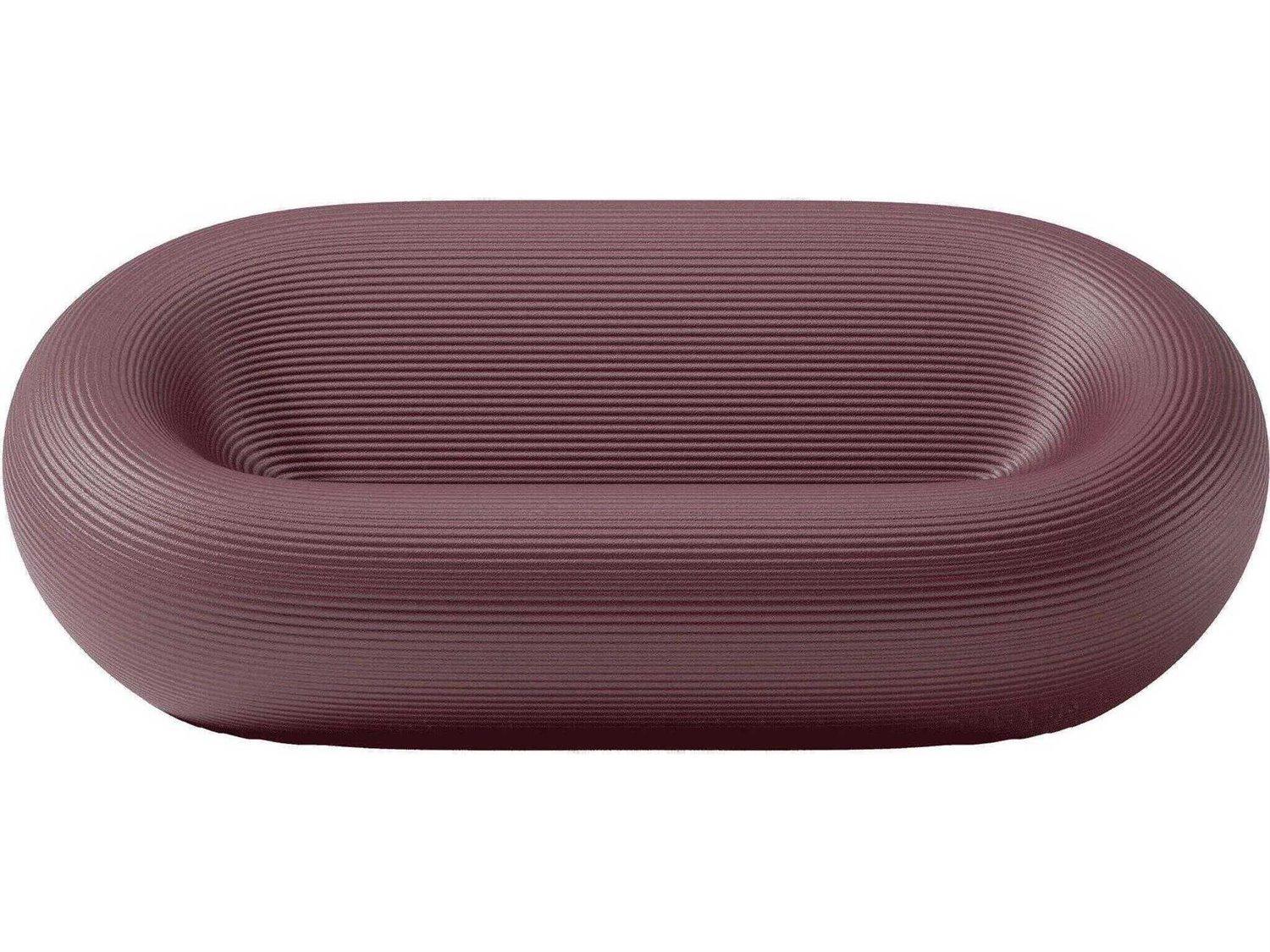 Qeeboo Outdoor Nami Indian Red Recycled Plastic Sofa