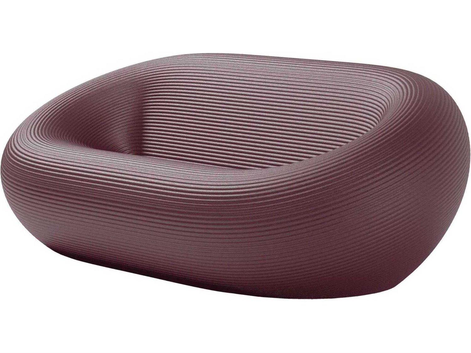 Qeeboo Outdoor Nami Indian Red Recycled Plastic Sofa