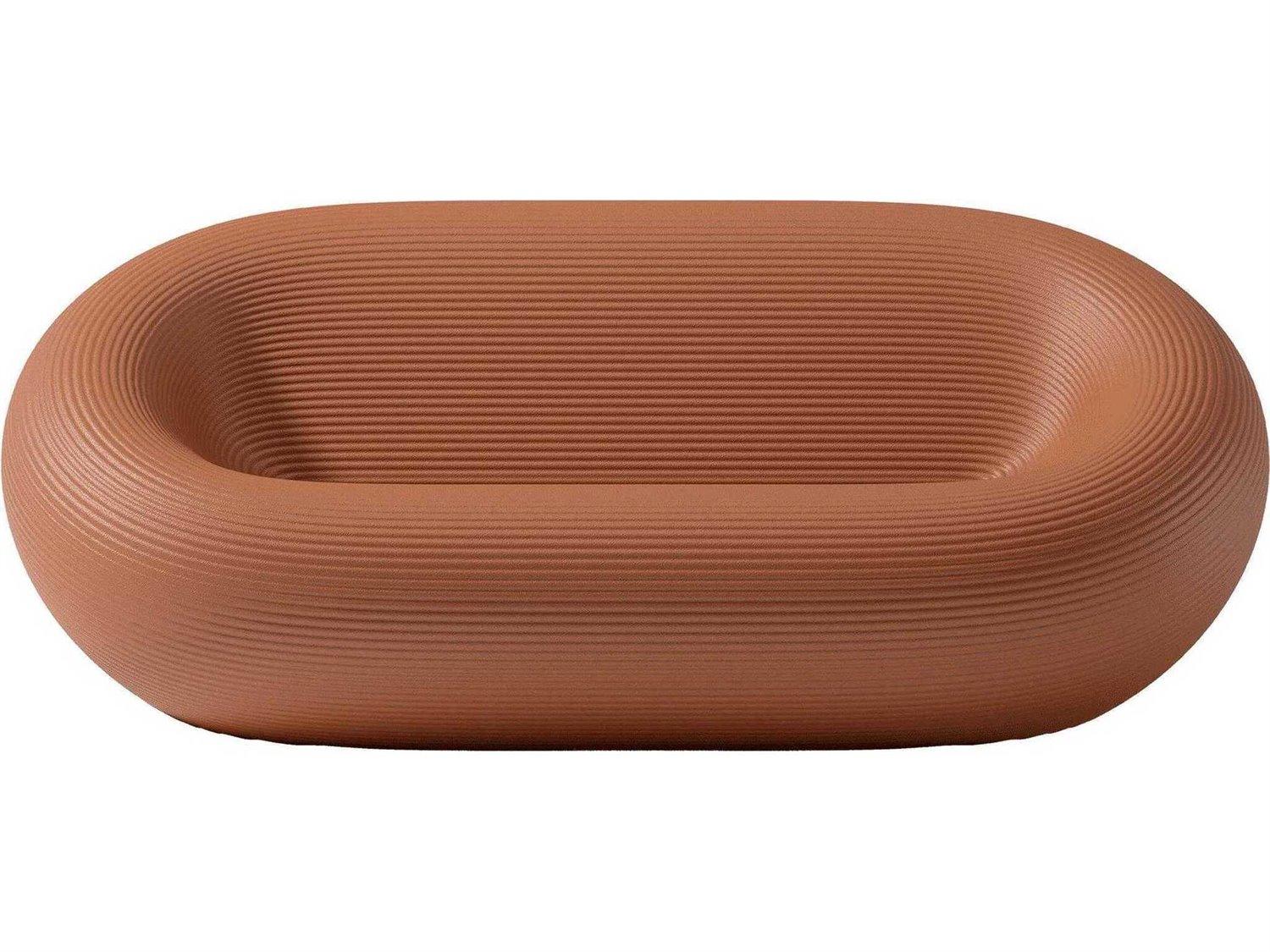 Qeeboo Outdoor Nami Terracotta Recycled Plastic Sofa