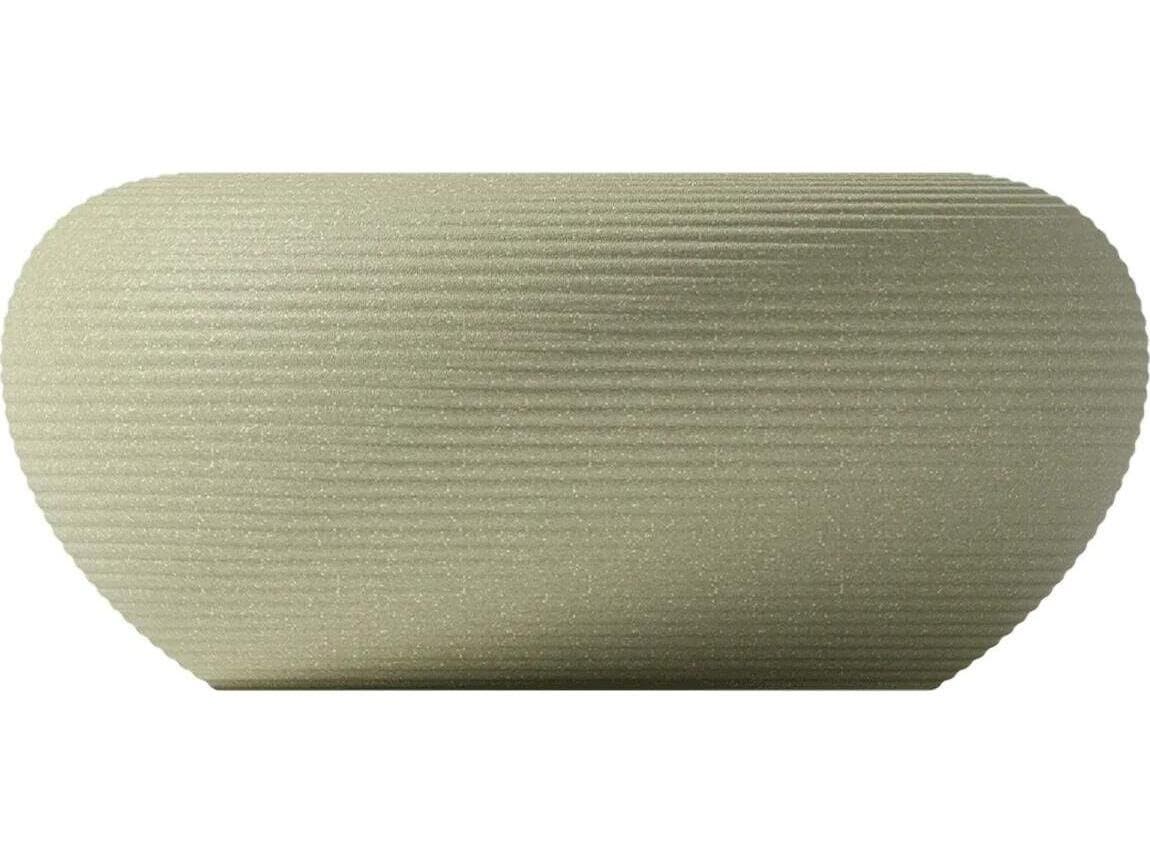 Qeeboo Outdoor Nami Sage Green Mix Recycled Plastic Round End Table