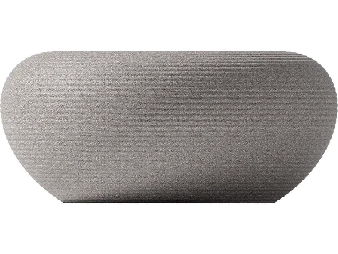 Qeeboo Outdoor Nami Warm Grey Mix Recycled Plastic Round End Table