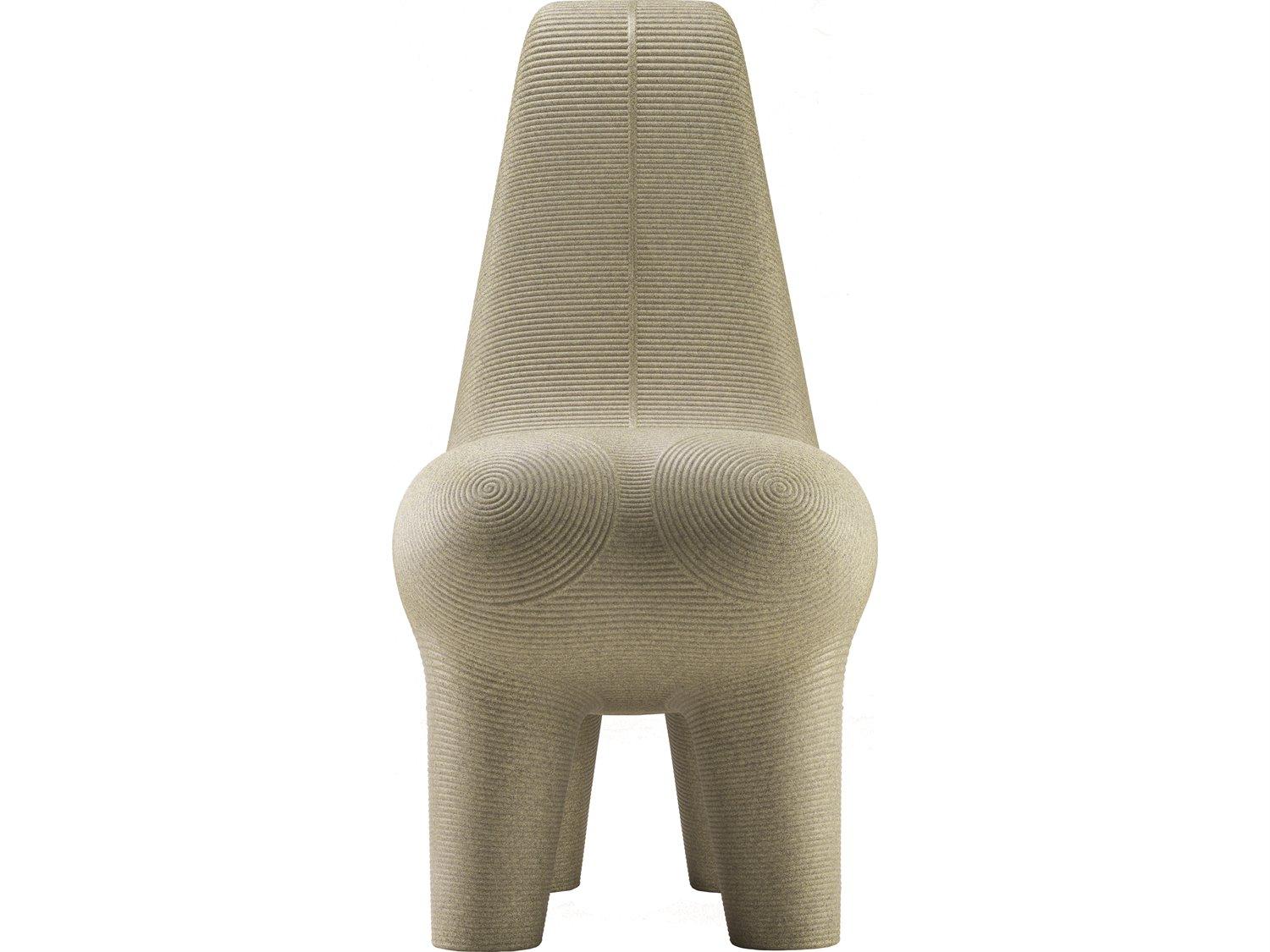 Qeeboo Outdoor Ghoda Green Mix Recycled Plastic Lounge Chair