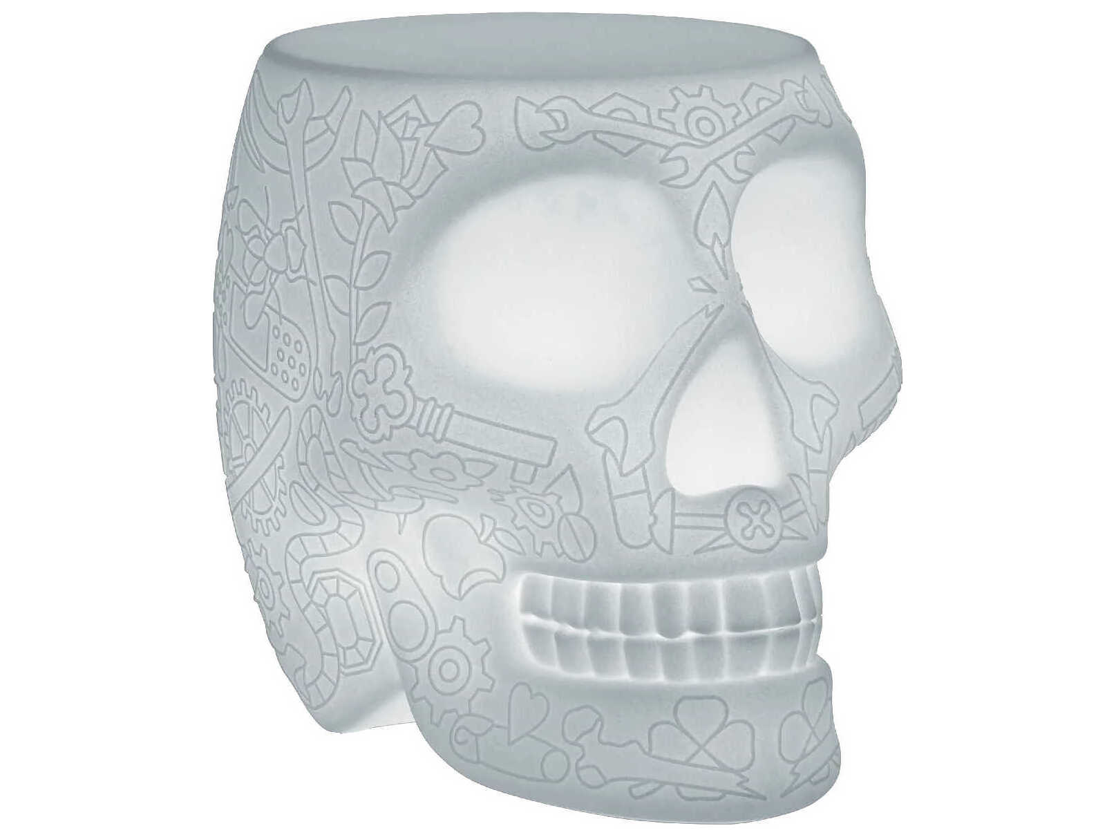 Qeeboo Outdoor Mexico Translucent Recycled Plastic Square End Table