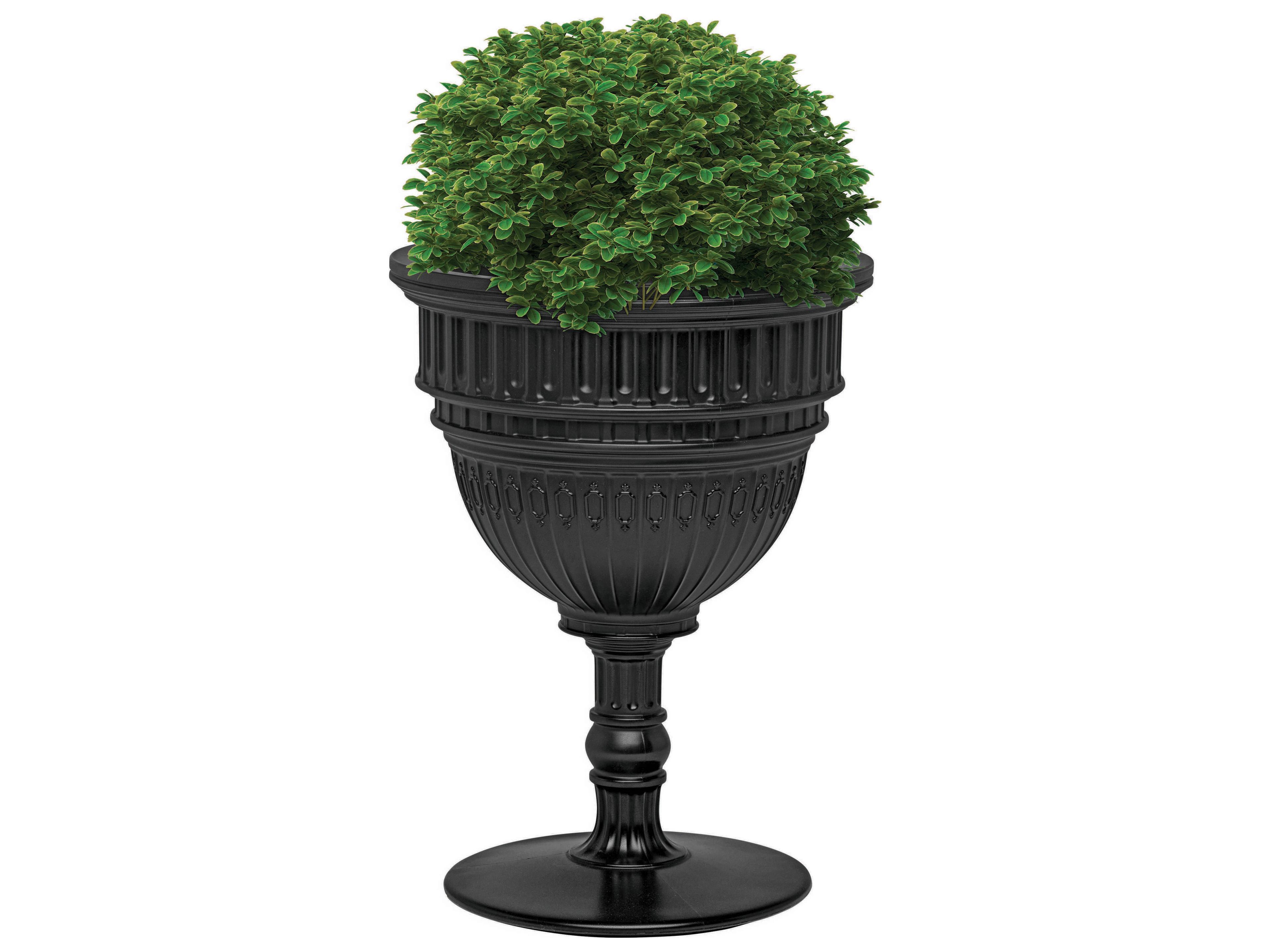 Qeeboo Outdoor Capitol Black Planter