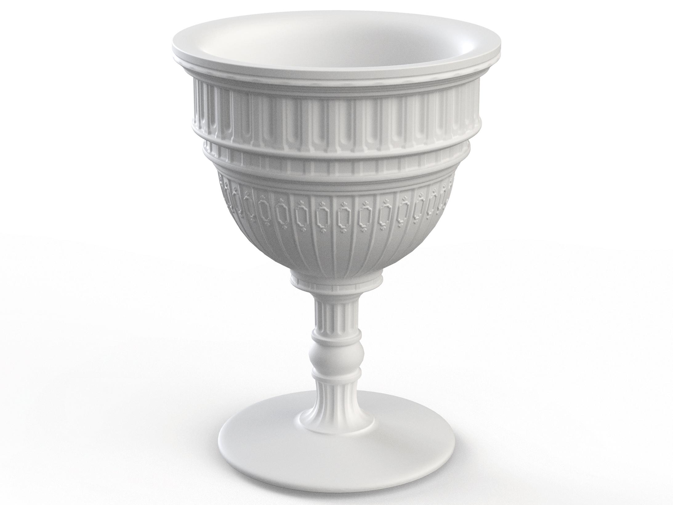 Qeeboo Outdoor Capitol White Planter