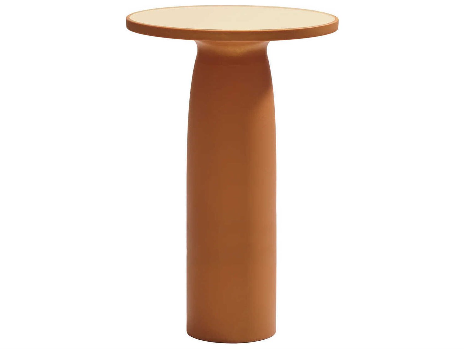 Qeeboo Outdoor Toto Glitter Mango Recycled Plastic Round Bar Table