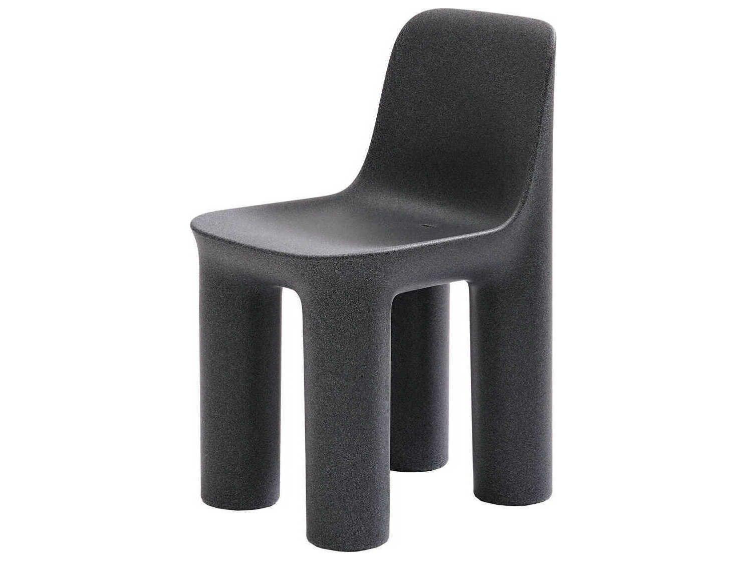 Qeeboo Outdoor Tata Black Mix Recycled Plastic Dining Chair