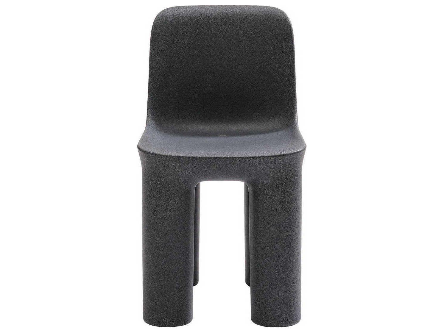 Qeeboo Outdoor Tata Black Mix Recycled Plastic Dining Chair