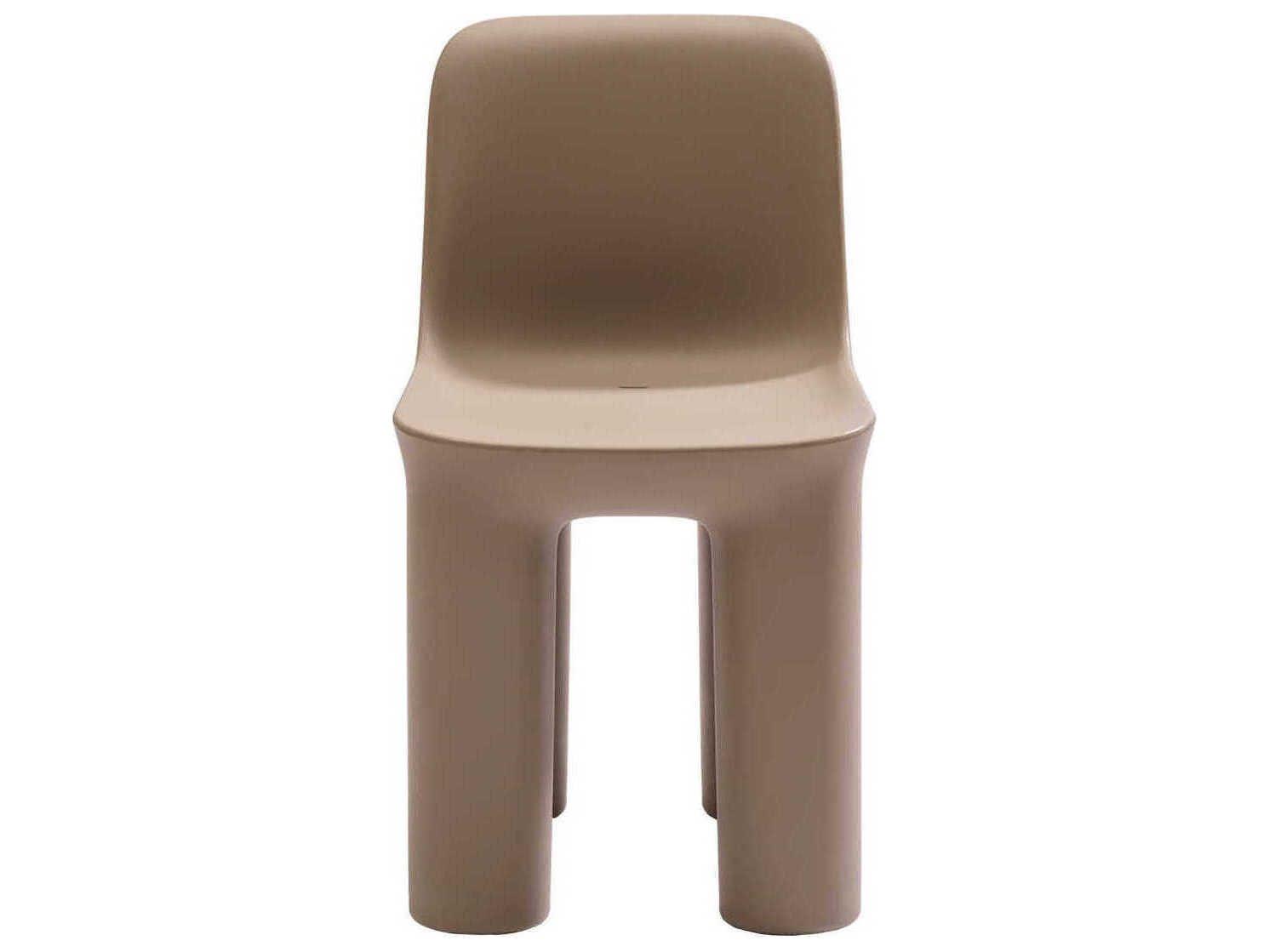 Qeeboo Outdoor Tata Dove Grey Recycled Plastic Dining Chair
