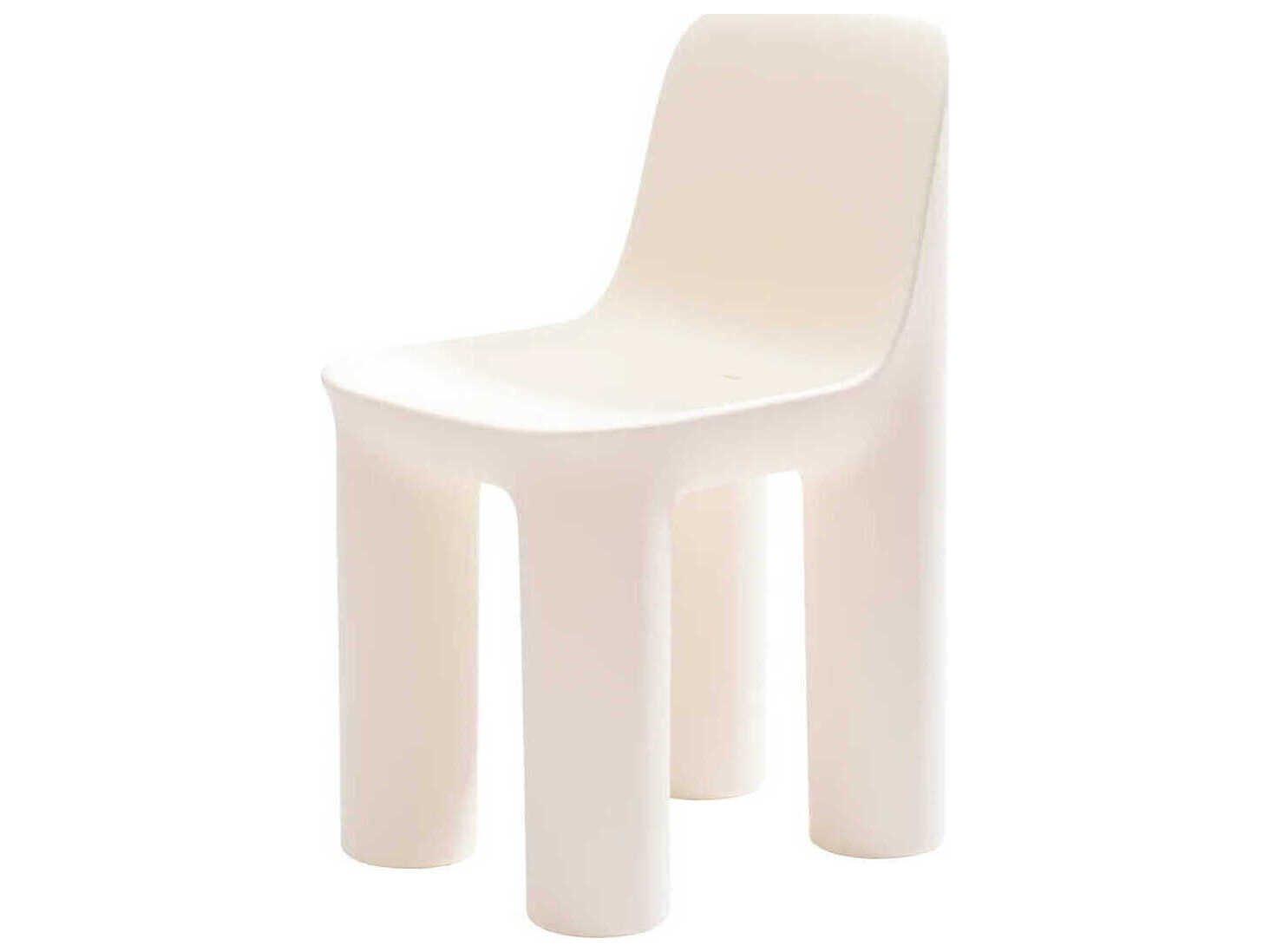 Qeeboo Outdoor Tata Warm White Recycled Plastic Dining Chair