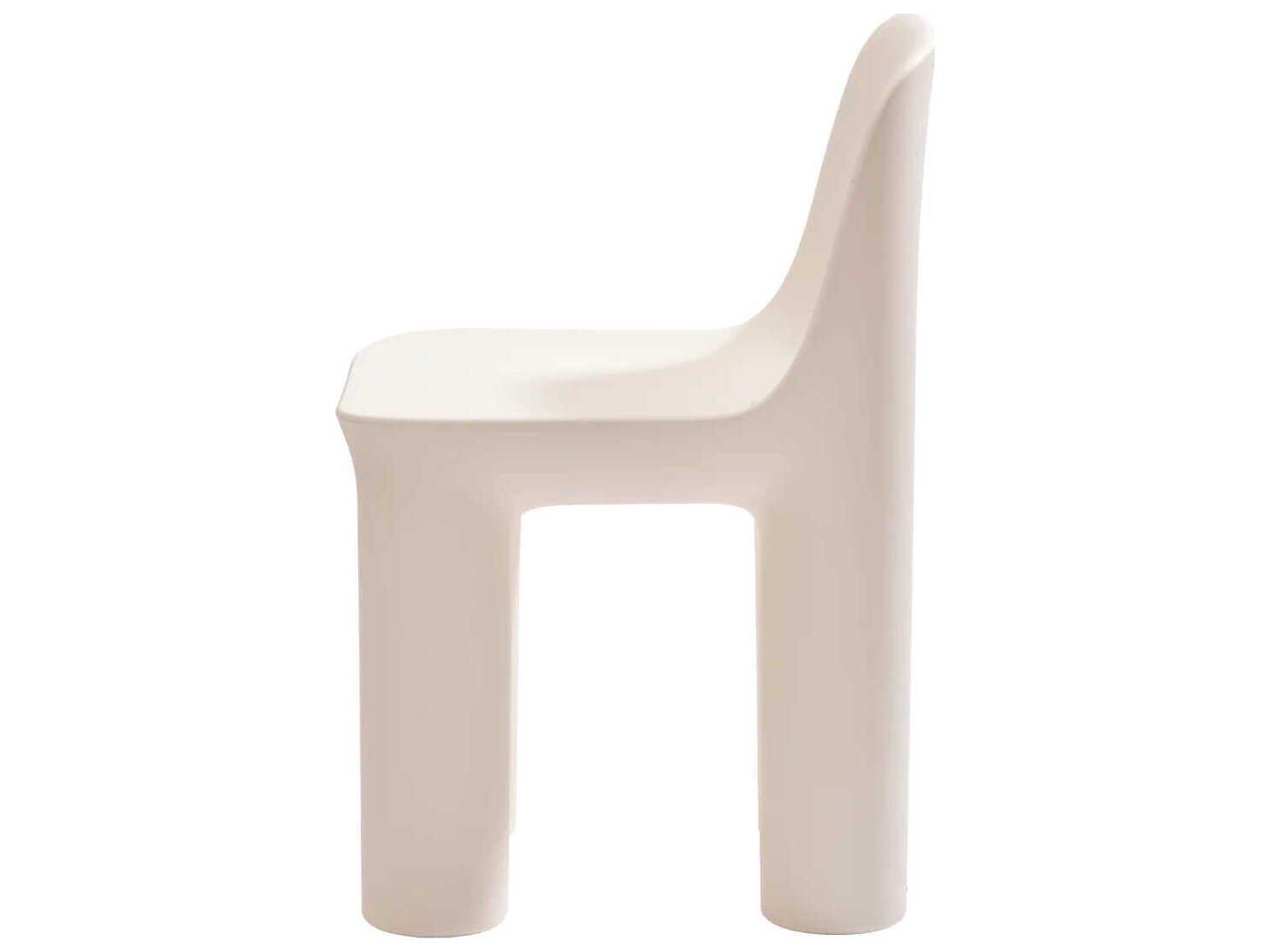 Qeeboo Outdoor Tata Warm White Recycled Plastic Dining Chair