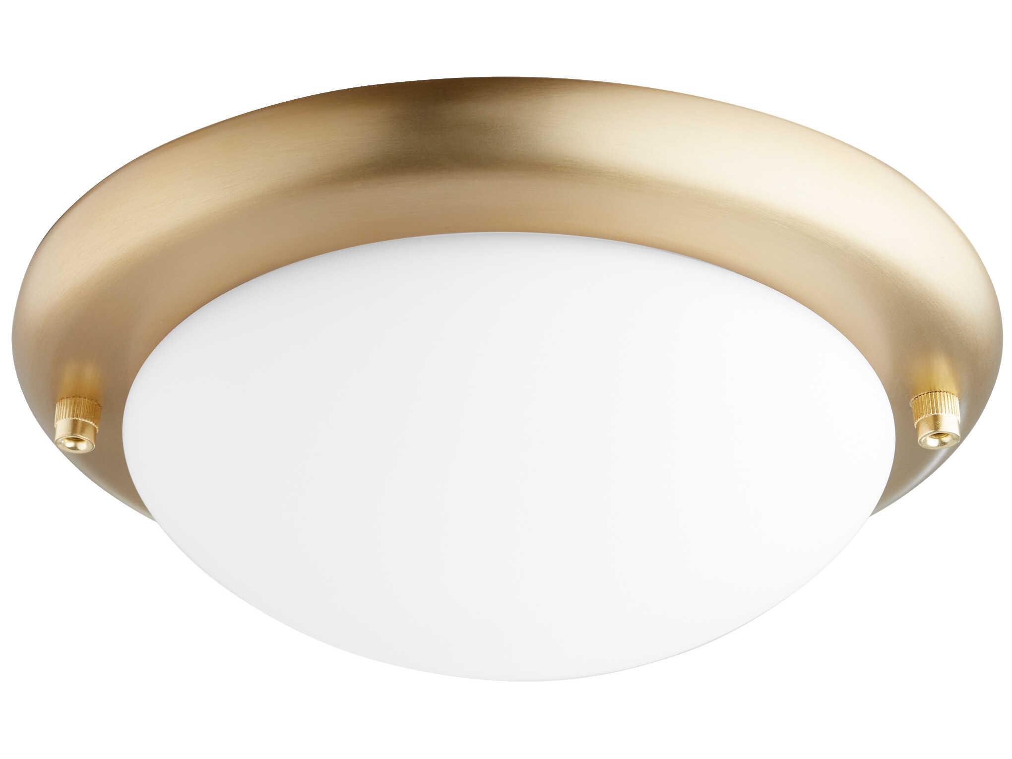 Quorum Aged Brass 1-Light Fan Light Kit