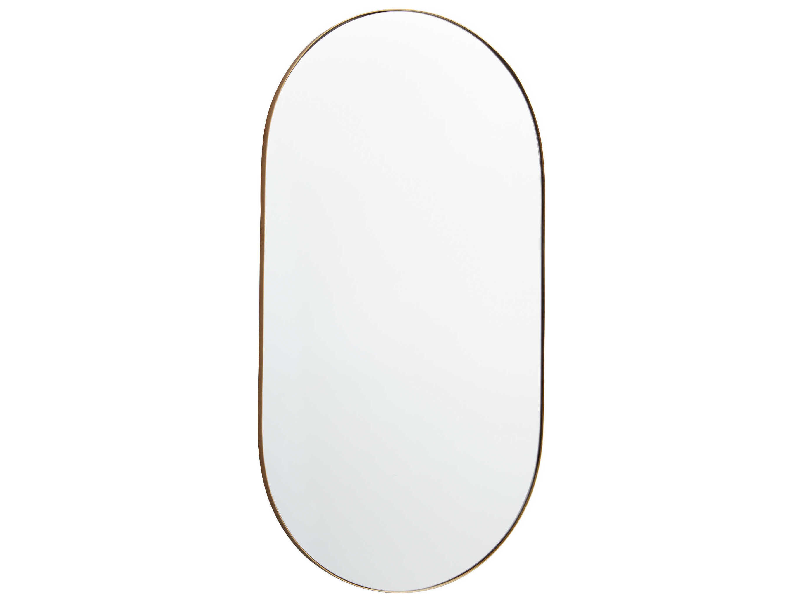 Quorum Gold Oval Capsule Wall Mirror