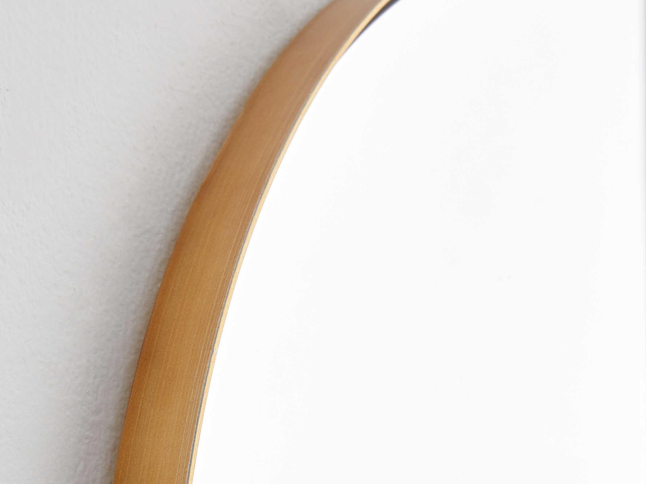 Quorum Gold Oval Capsule Wall Mirror