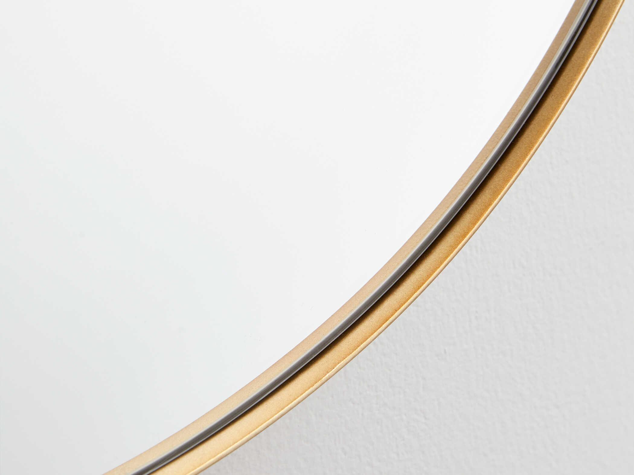 Quorum Gold Oval Capsule Wall Mirror