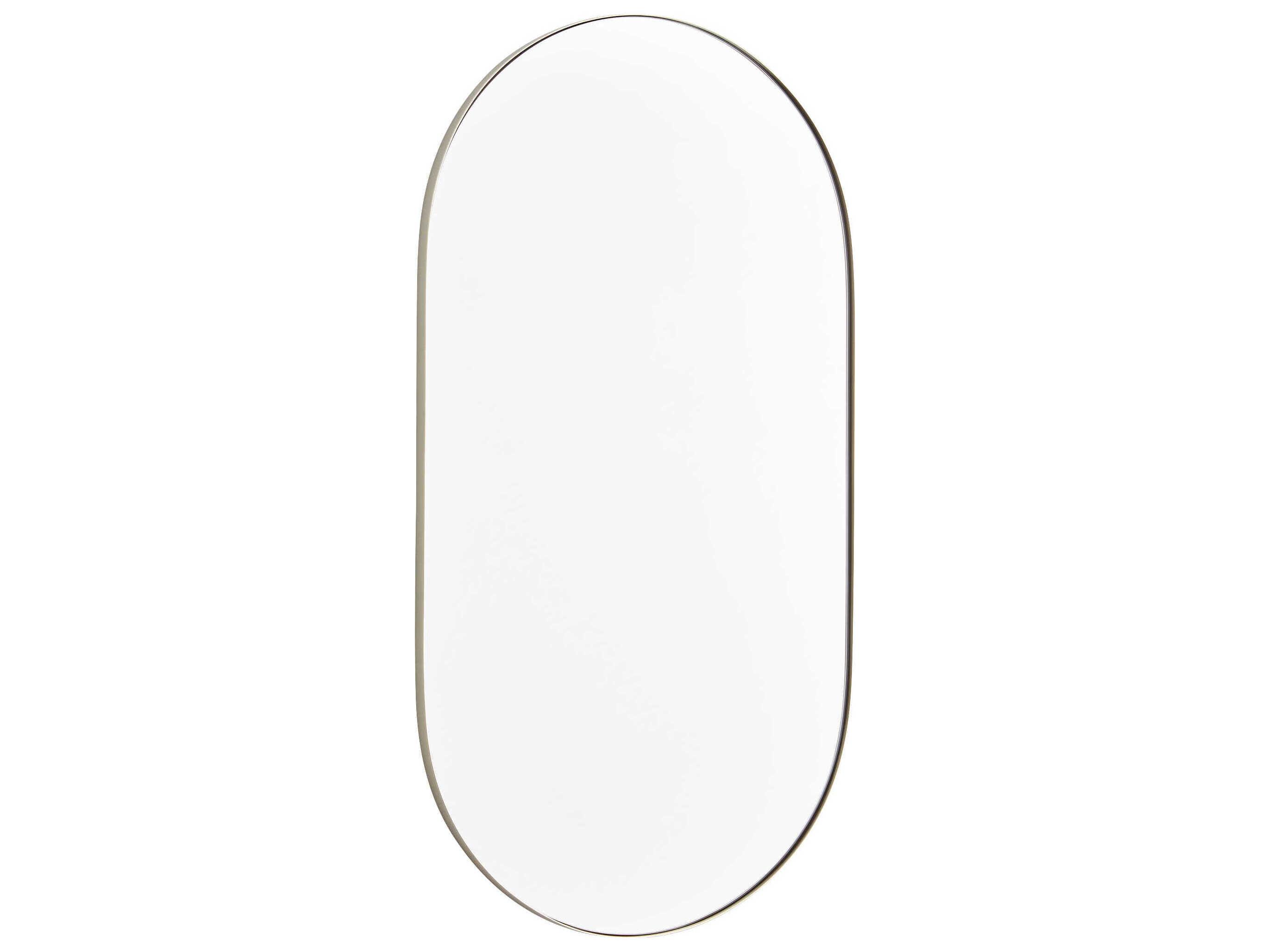 Quorum Silver Oval Capsule Wall Mirror