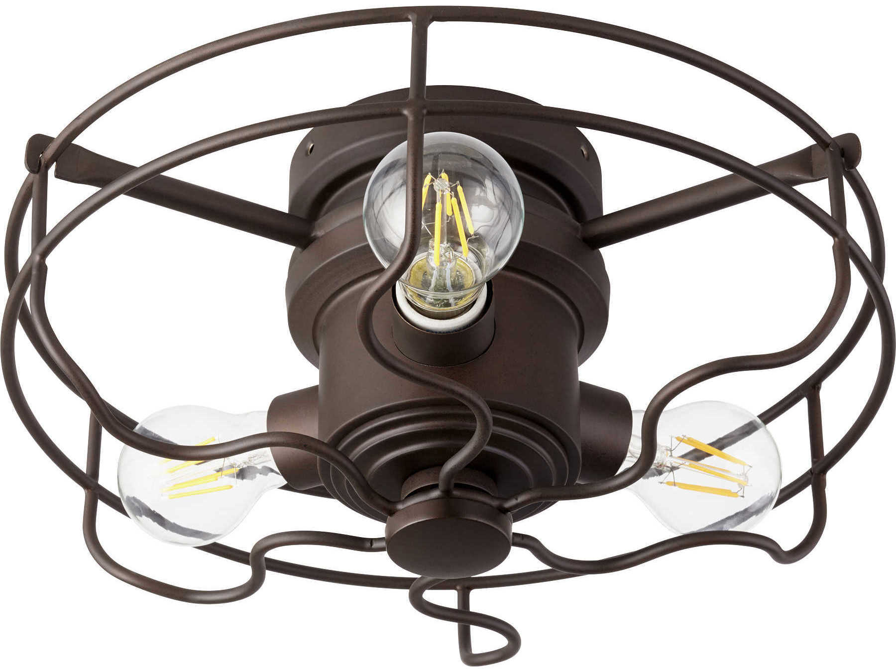 Quorum Windmill Oiled Bronze 3-Light Fan Light Kit