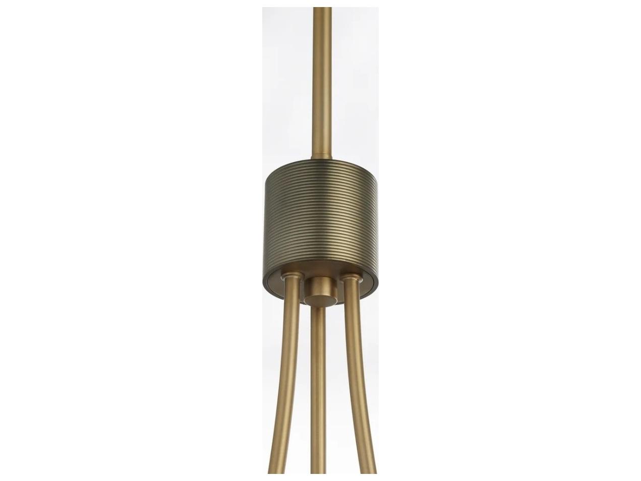 Quorum Arpeggio 3-Light Brass Cylinder Pendant