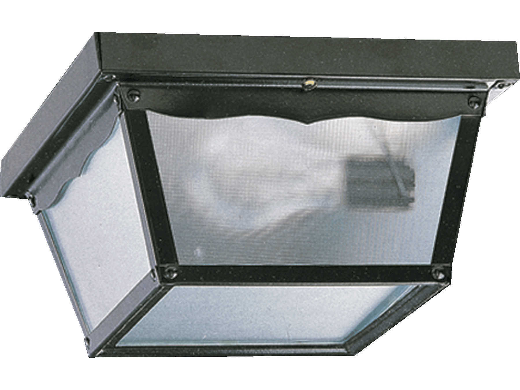 Quorum Gloss Black 2 - Light Outdoor Ceiling Light