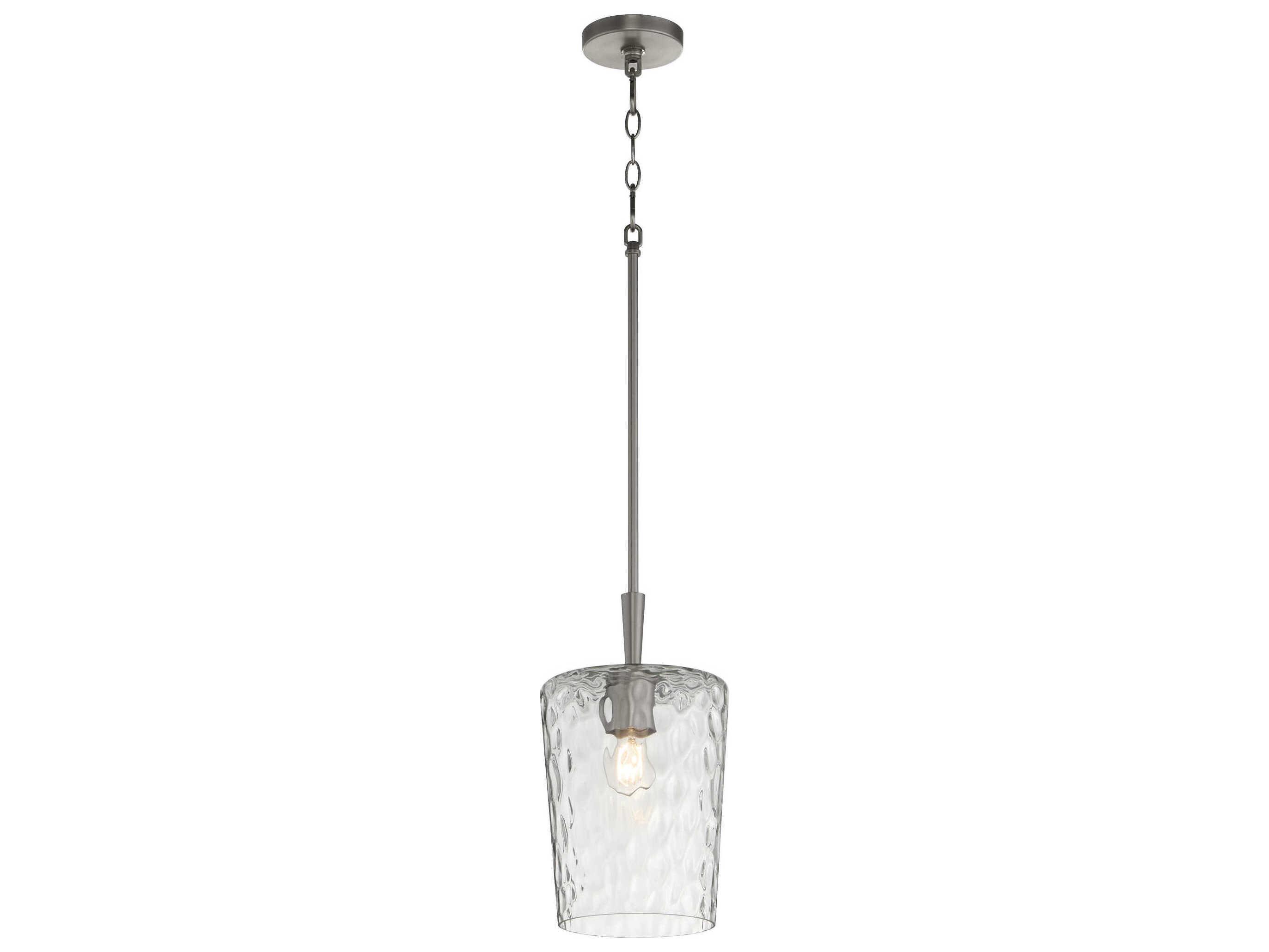 Quorum Goodwin 1-Light Satin Nickel Mini Pendant