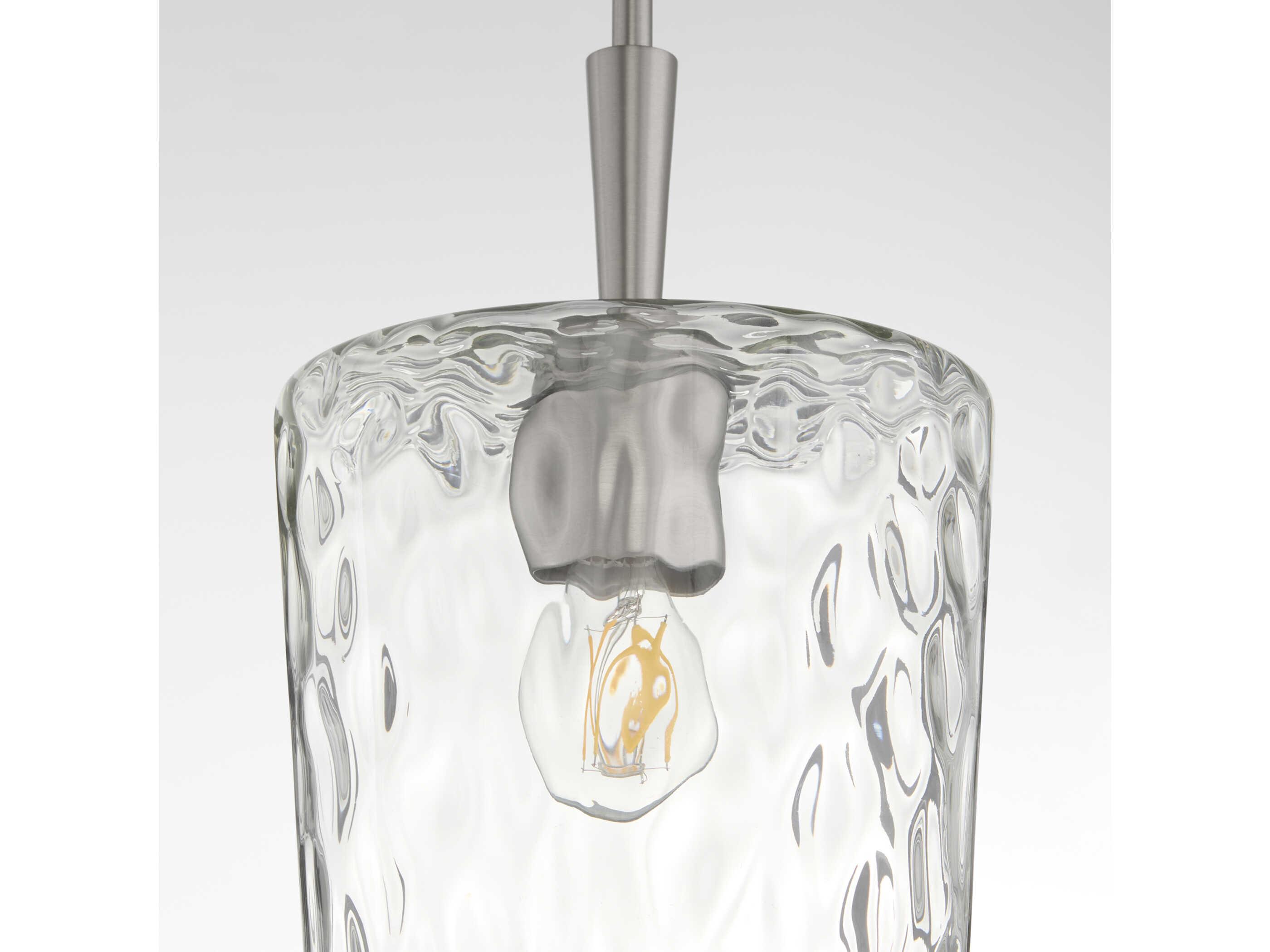 Quorum Goodwin 1-Light Satin Nickel Mini Pendant