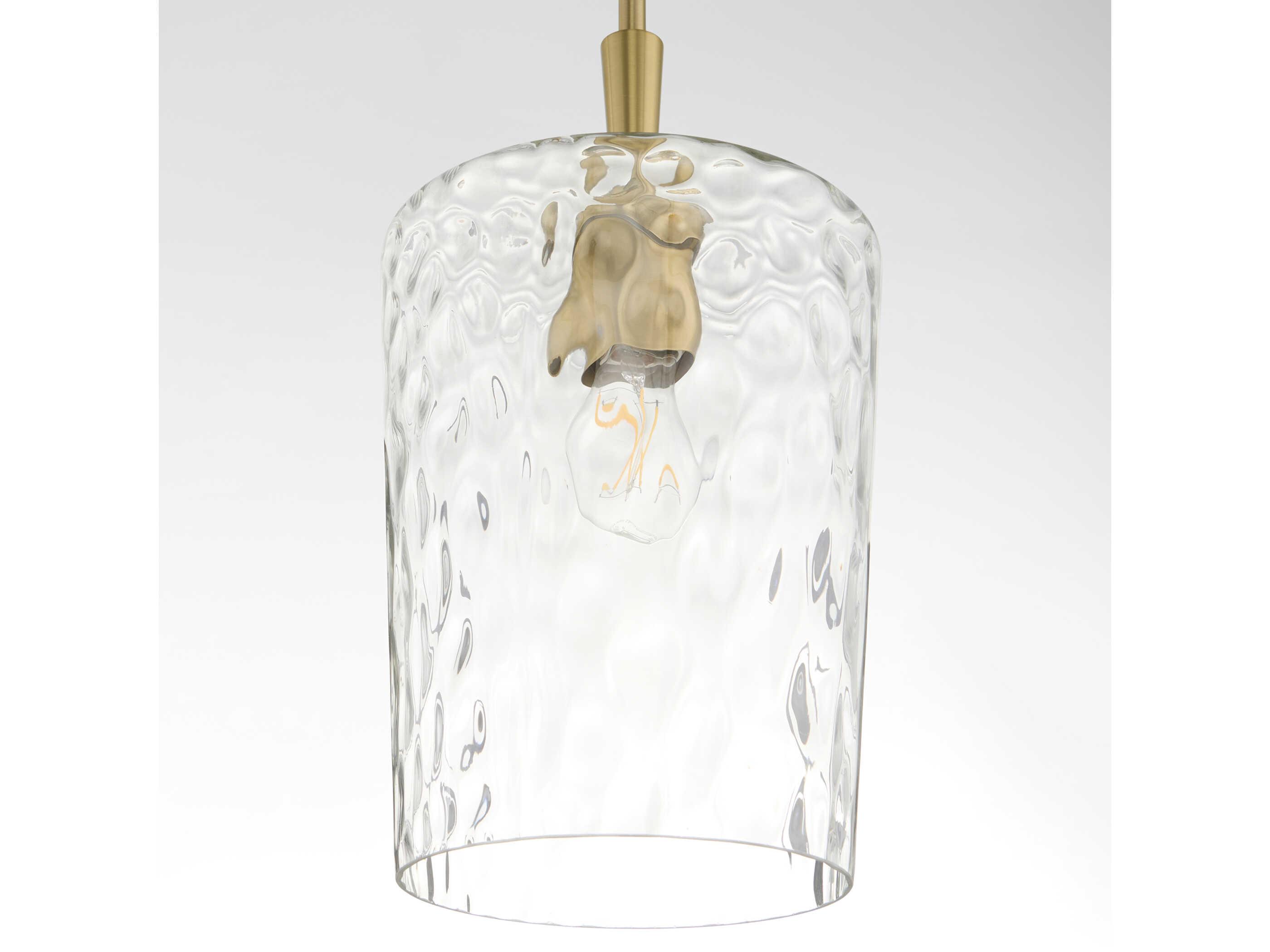 Quorum Goodwin 1-Light Aged Brass Mini Pendant