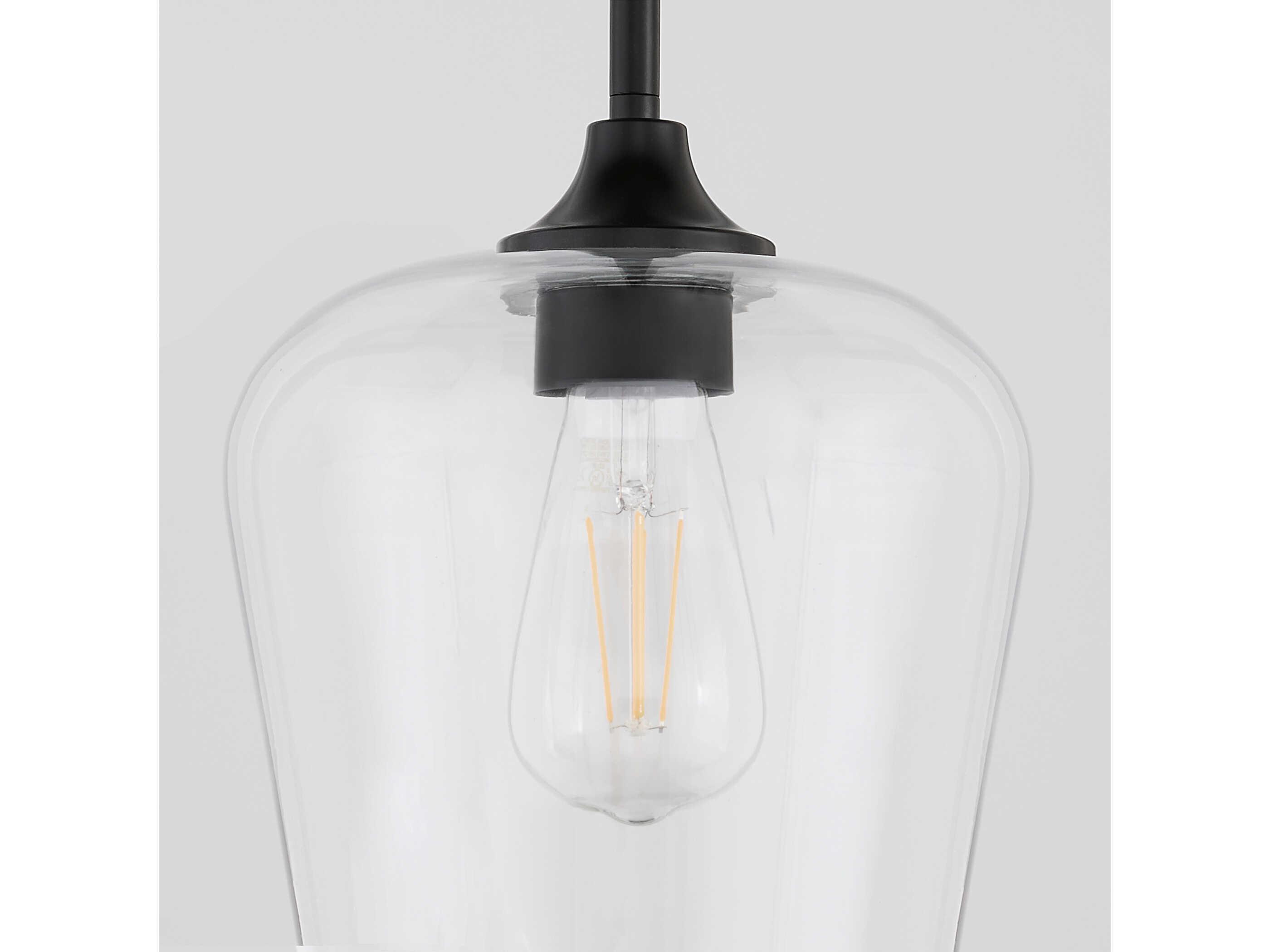 Quorum Raymond 1-Light Matte Black Mini Pendant