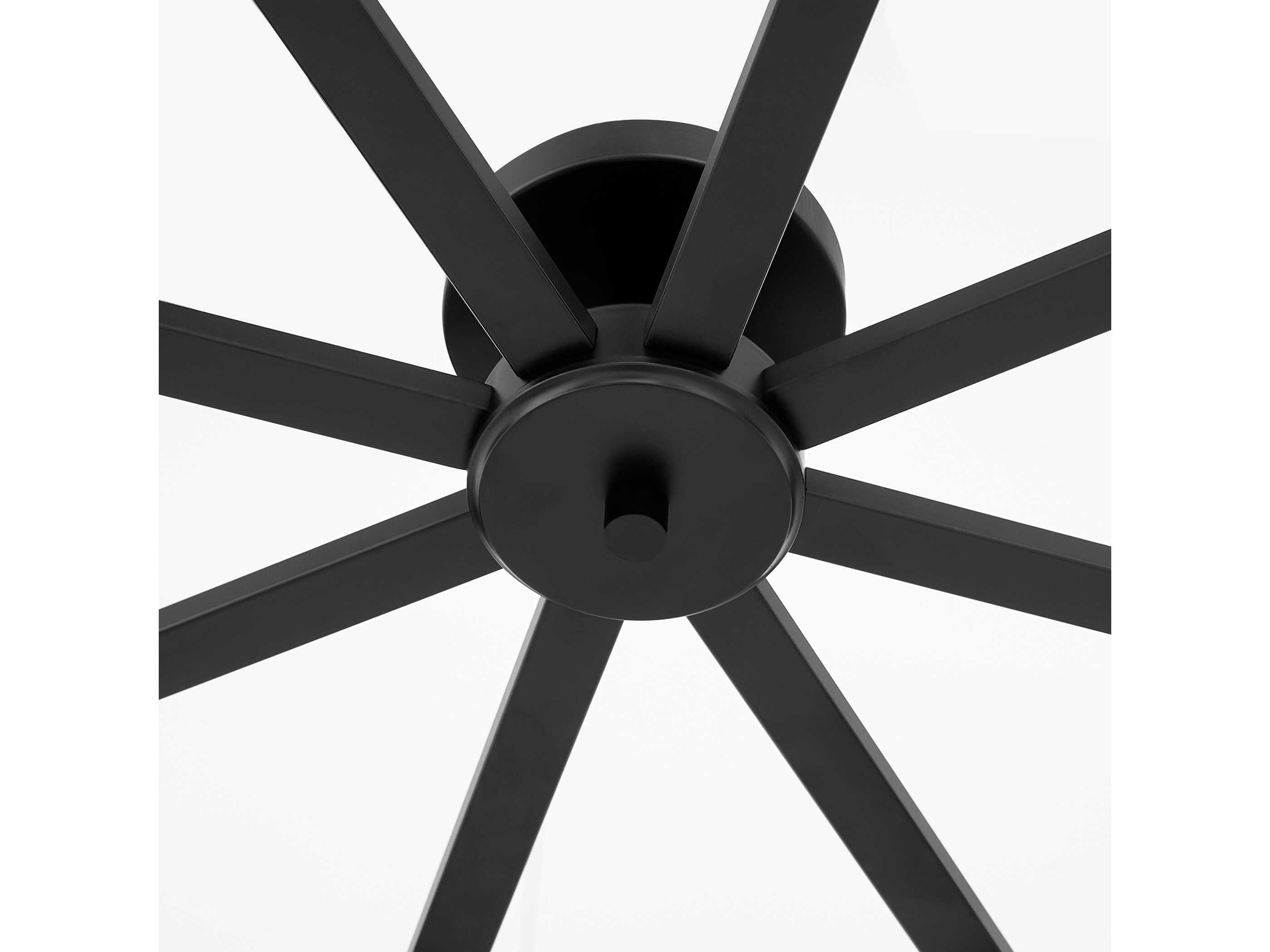 Quorum Veno 8-Light Matte Black Semi Flush Mount
