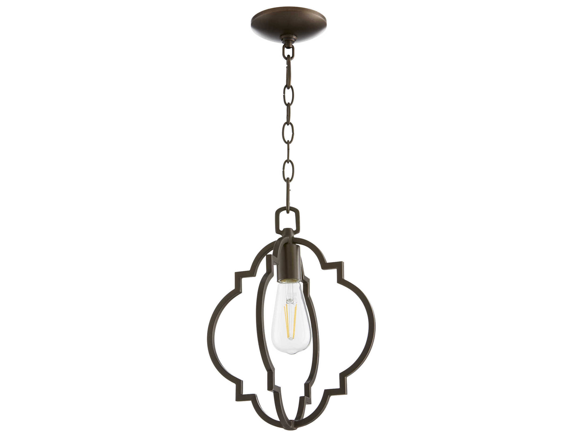 Quorum Dublin 1-Light Oiled Bronze Mini Pendant