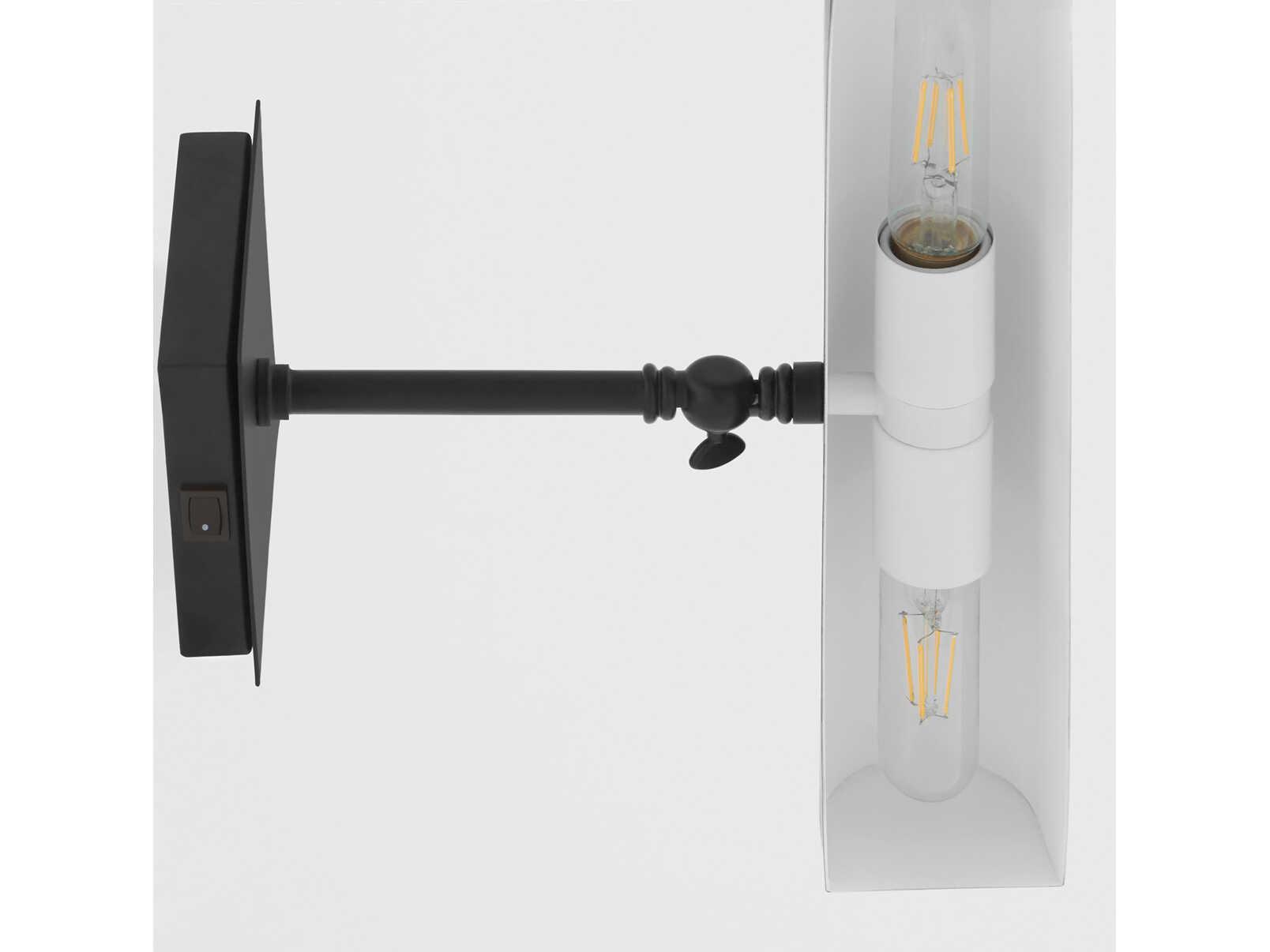 Quorum 2-Light Matte Black Picture Light