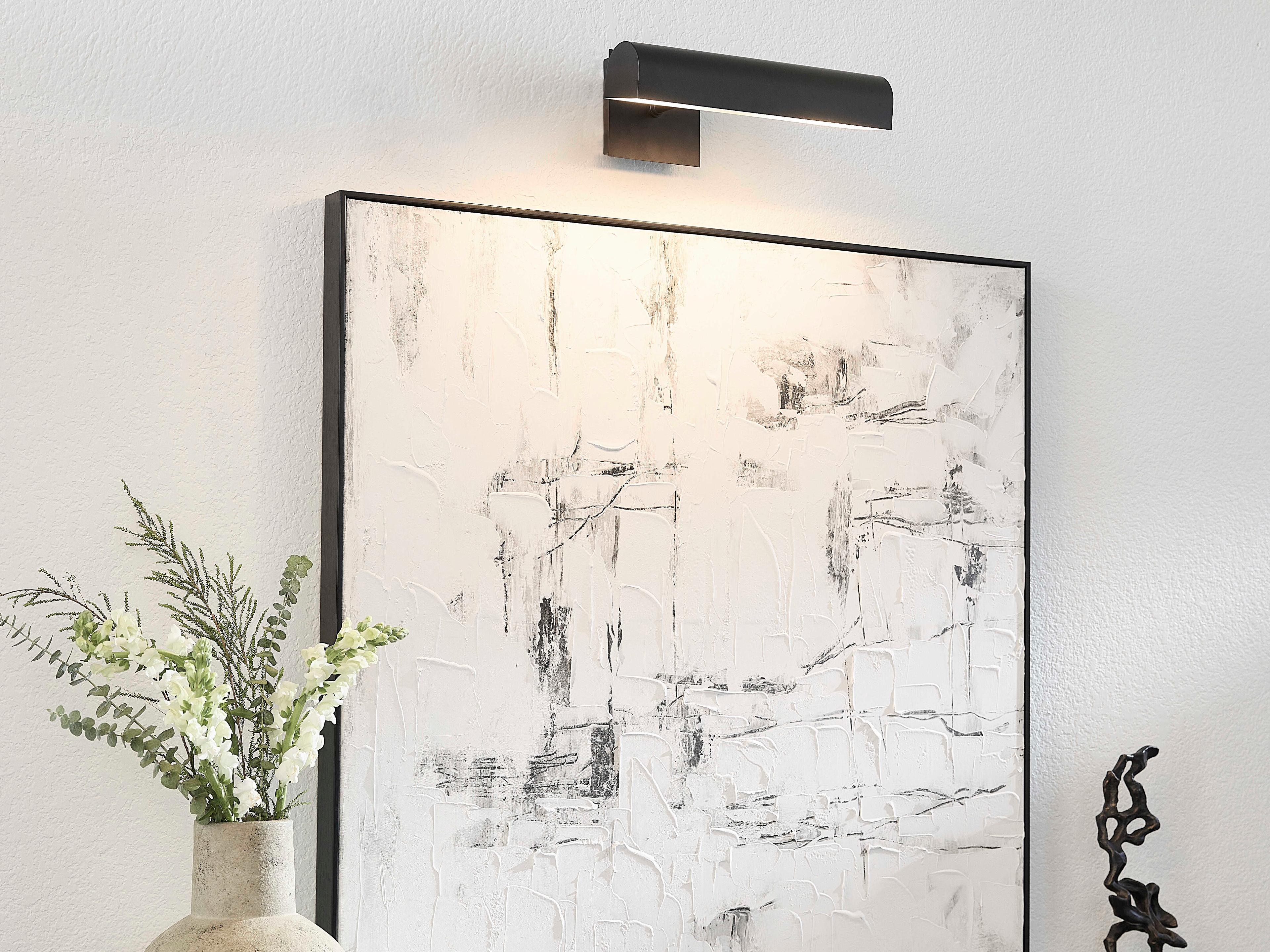 Quorum 2-Light Matte Black Picture Light