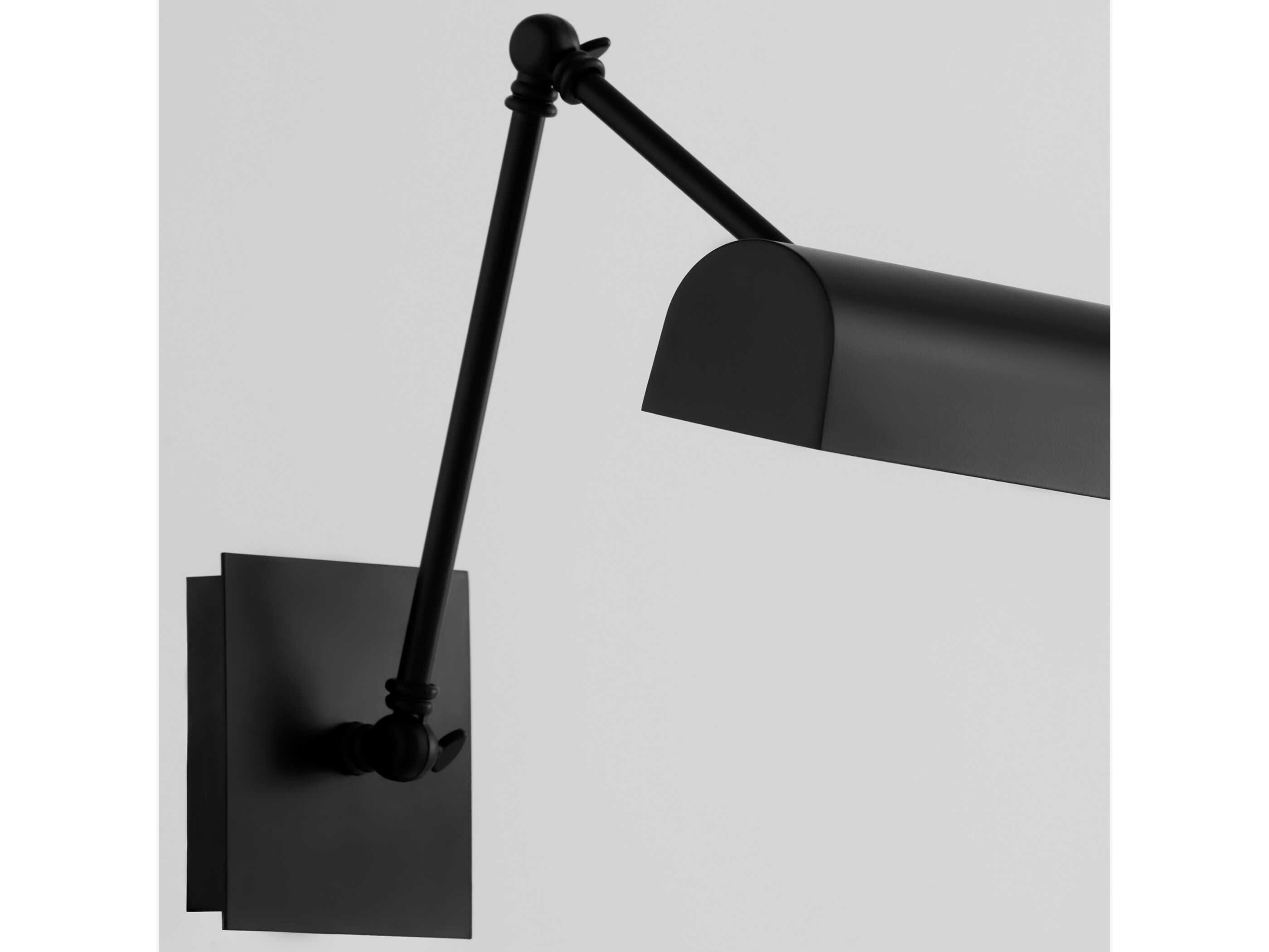Quorum 2-Light Matte Black Picture Light