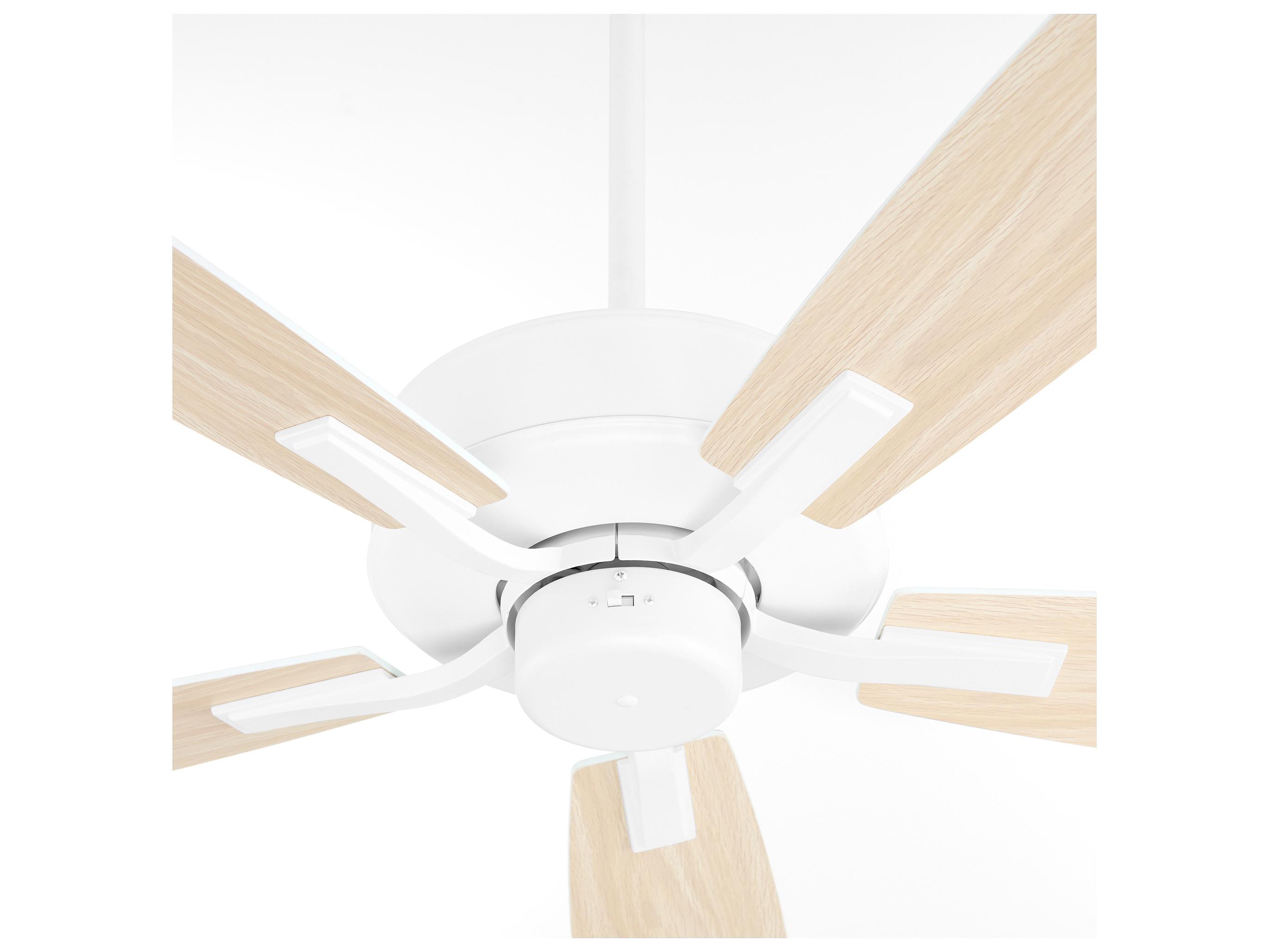 Quorum Ovation Studio White/Washed Oak Blade