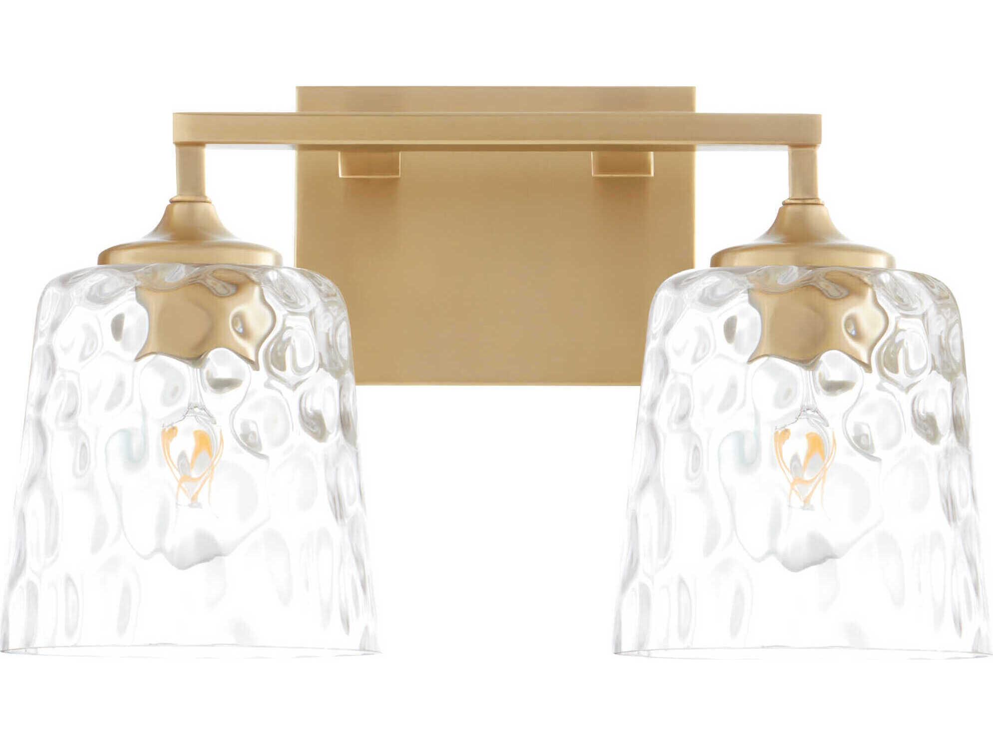 Quorum Eldorado 2-Light Aged Brass Vanity Light