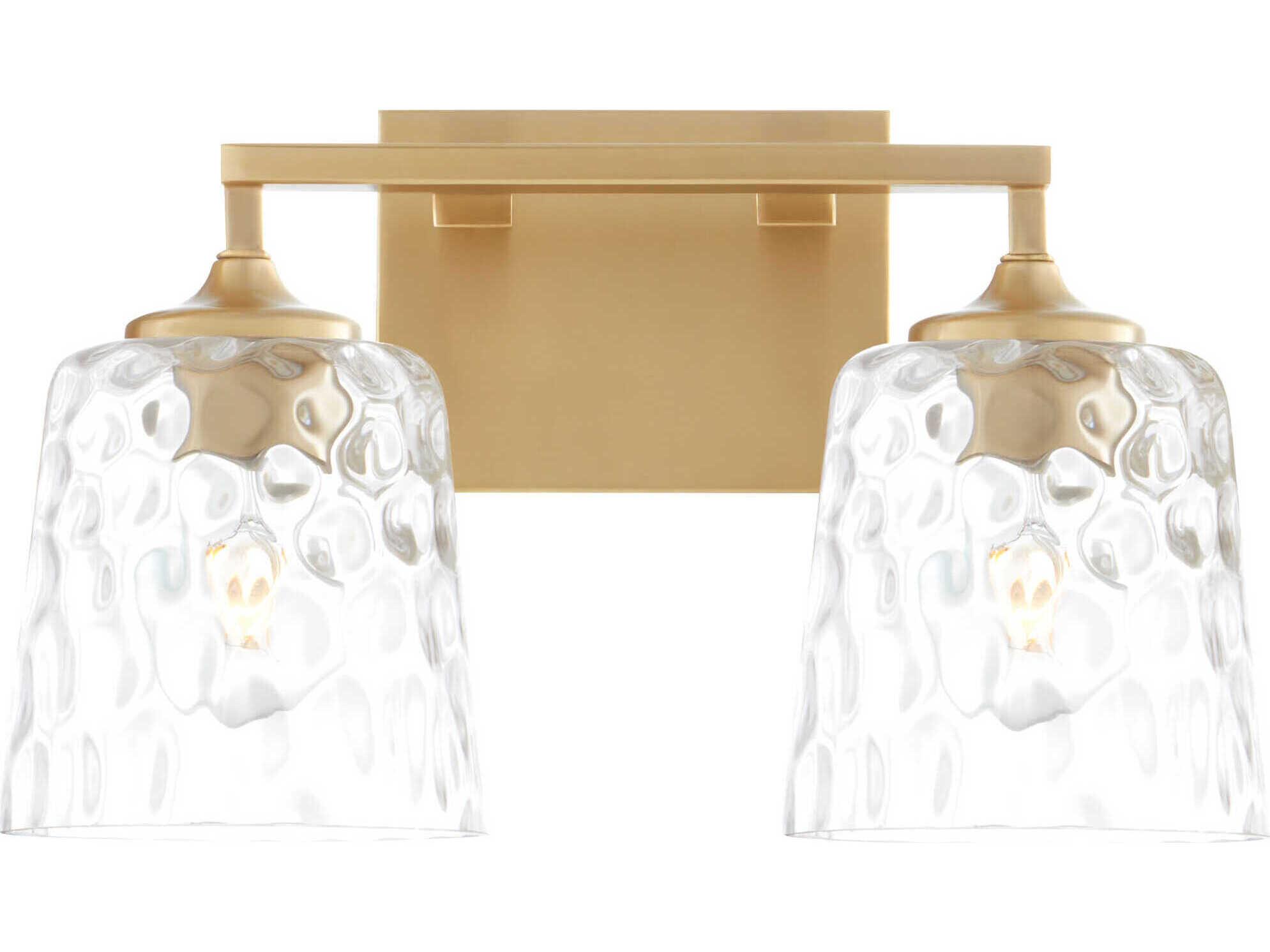 Quorum Eldorado 2-Light Aged Brass Vanity Light