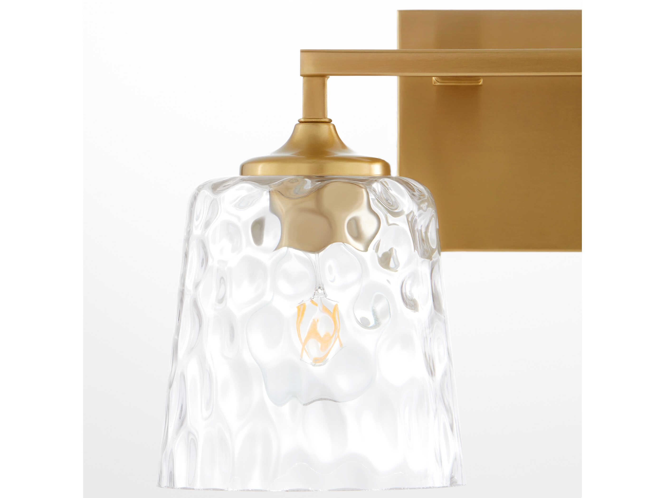Quorum Eldorado 2-Light Aged Brass Vanity Light