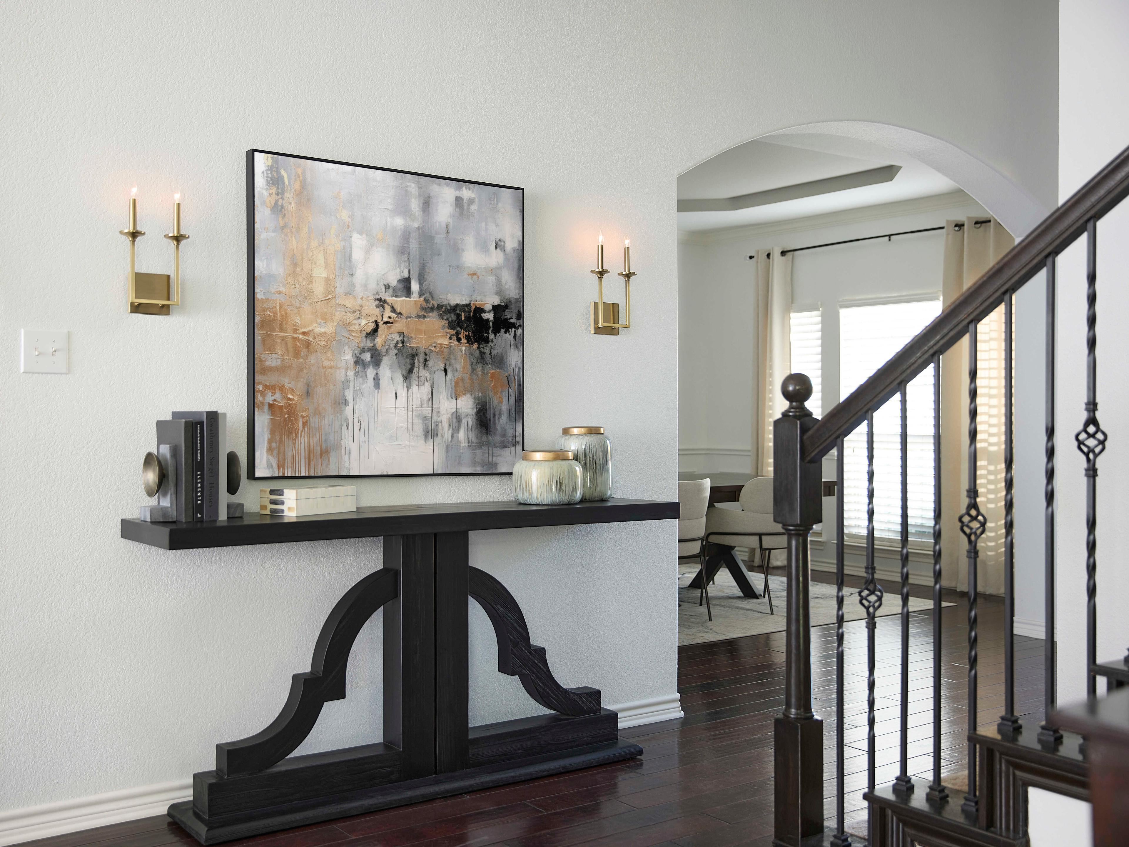 Quorum Eldorado 2-Light Aged Brass Vanity Light