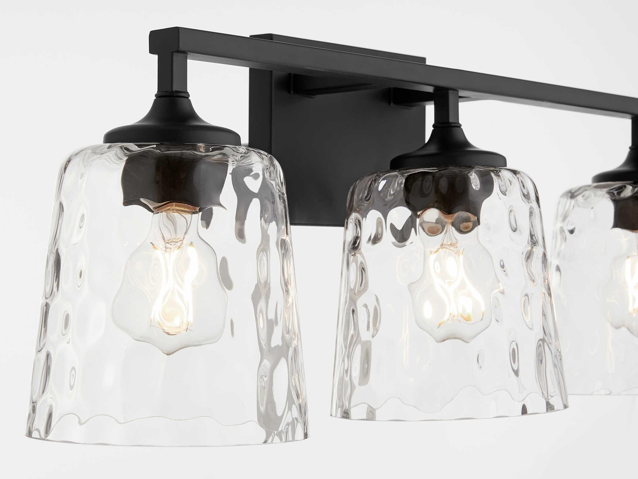 Quorum Eldorado 3-Light Matte Black Vanity Light