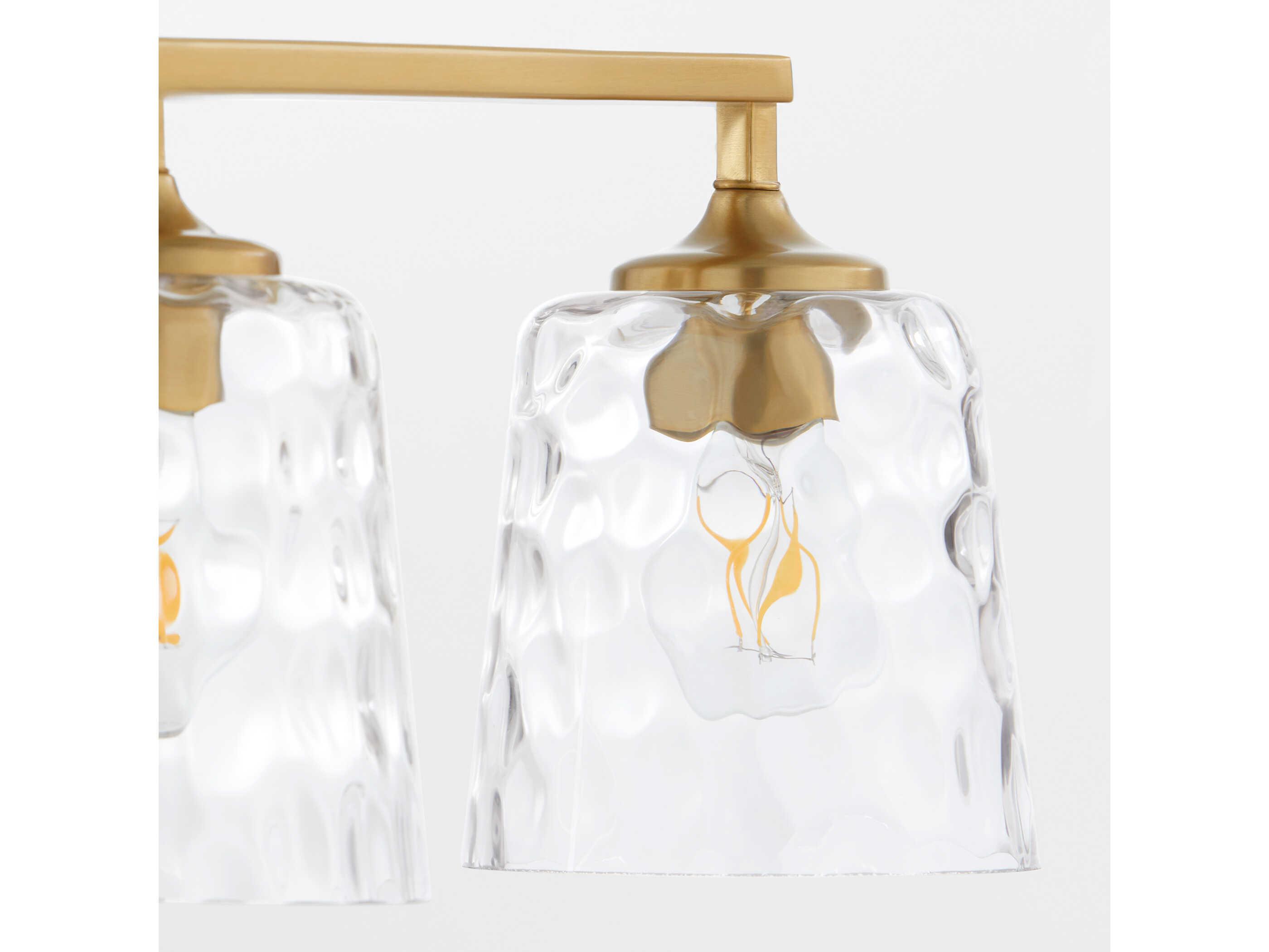 Quorum Eldorado 3-Light Aged Brass Vanity Light