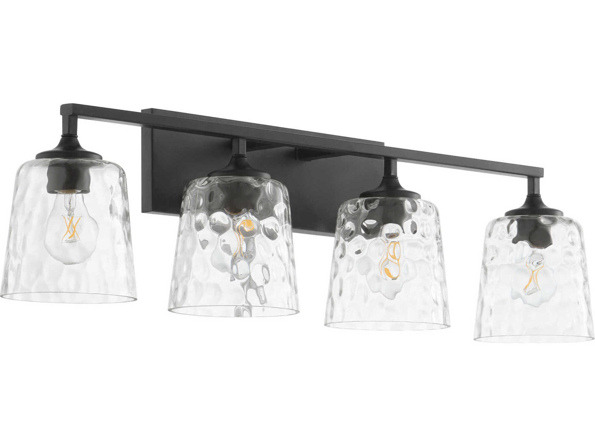 Quorum Eldorado 4-Light Matte Black Vanity Light