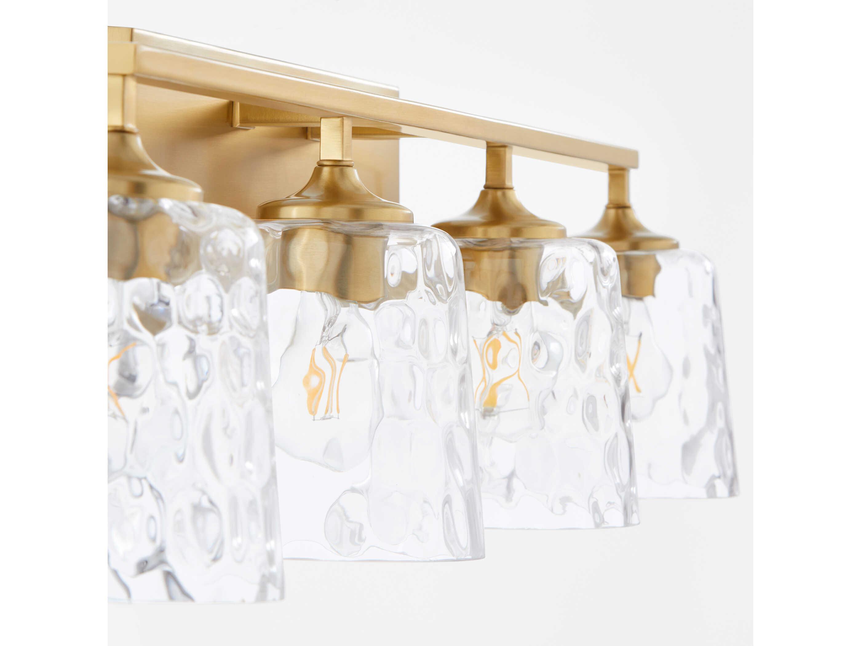 Quorum Eldorado 4-Light Aged Brass Vanity Light