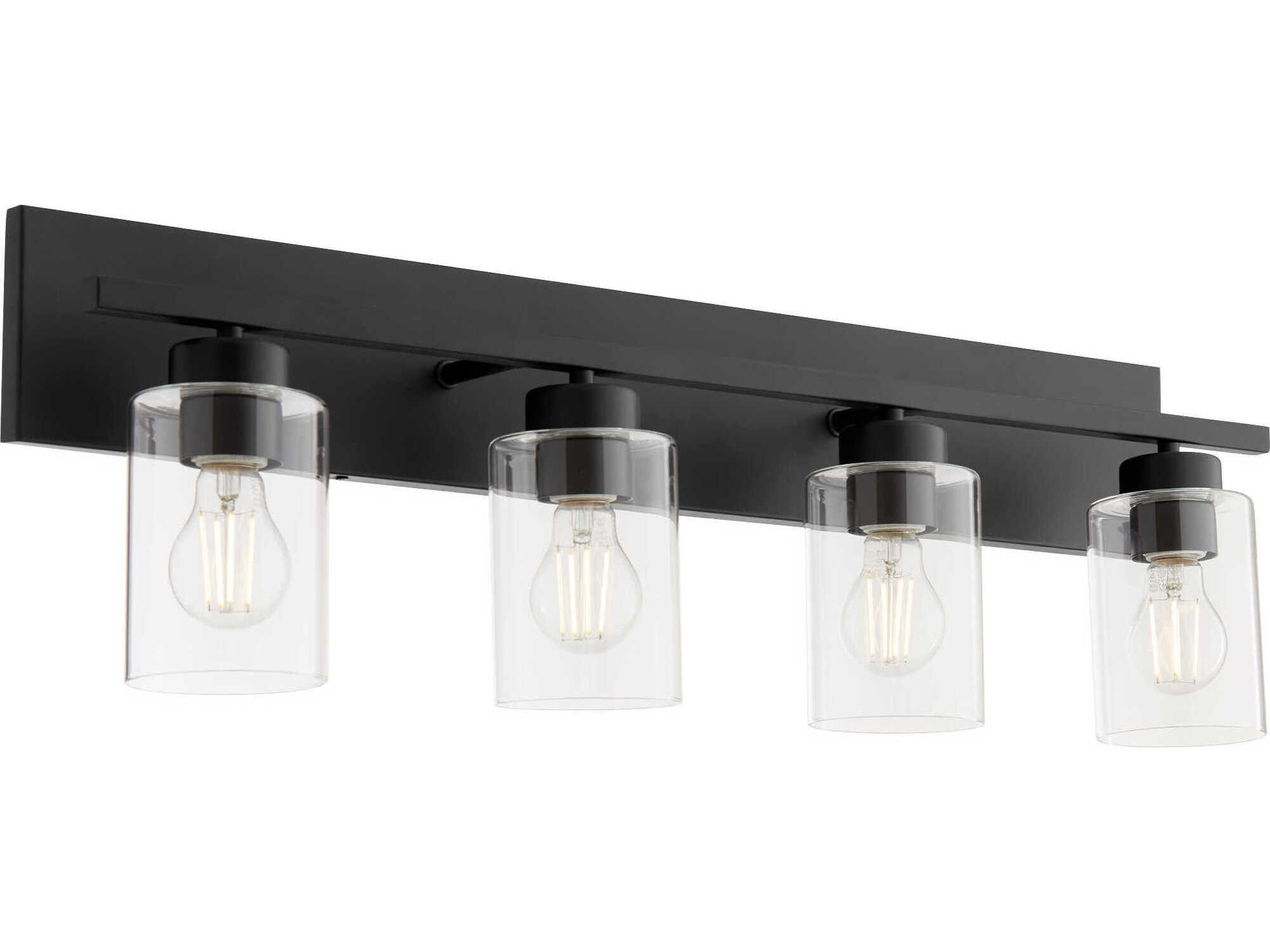 Quorum Carter 4-Light Matte Black Vanity Light