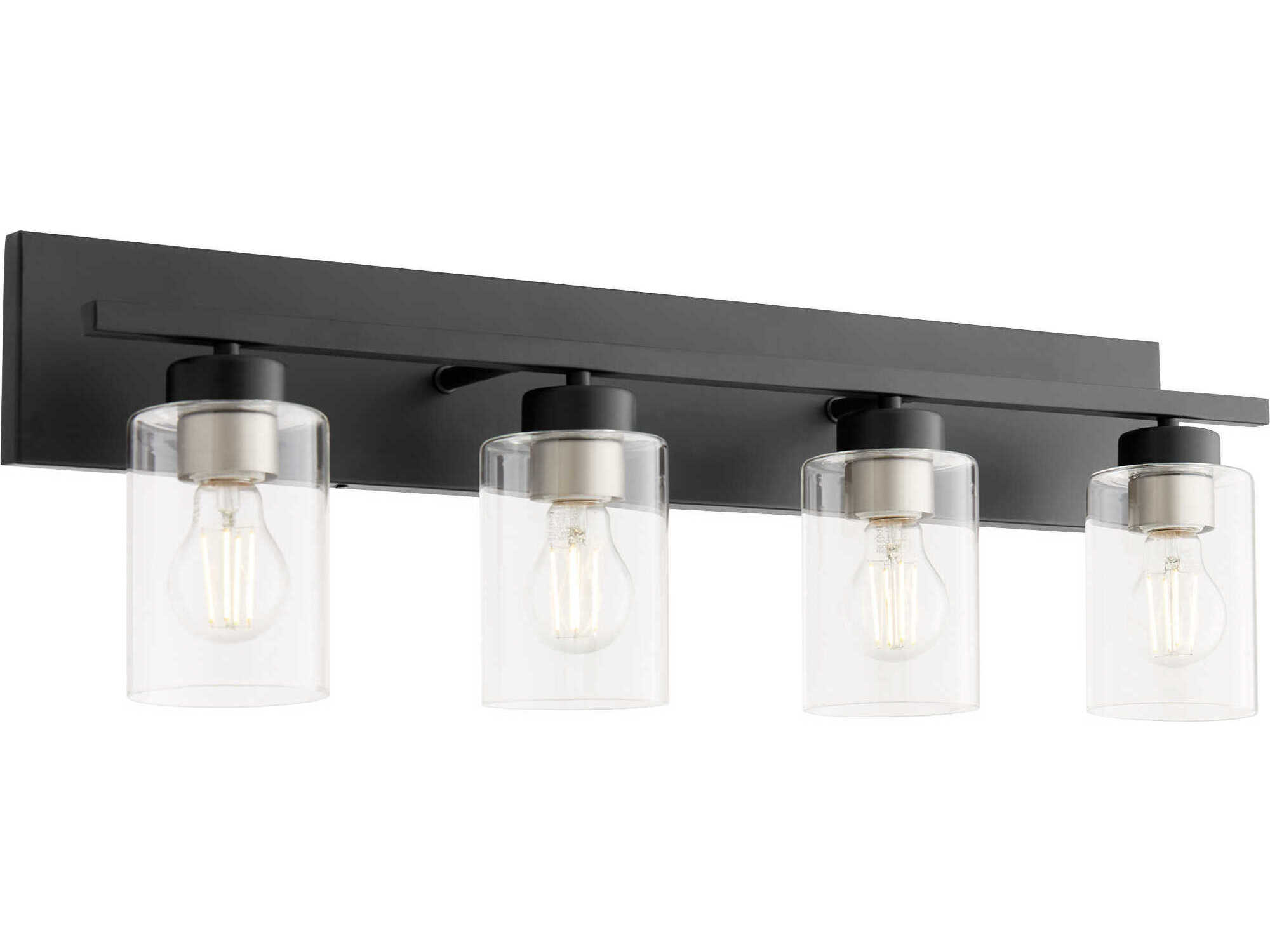 Quorum Carter 4-Light Matte Black Vanity Light