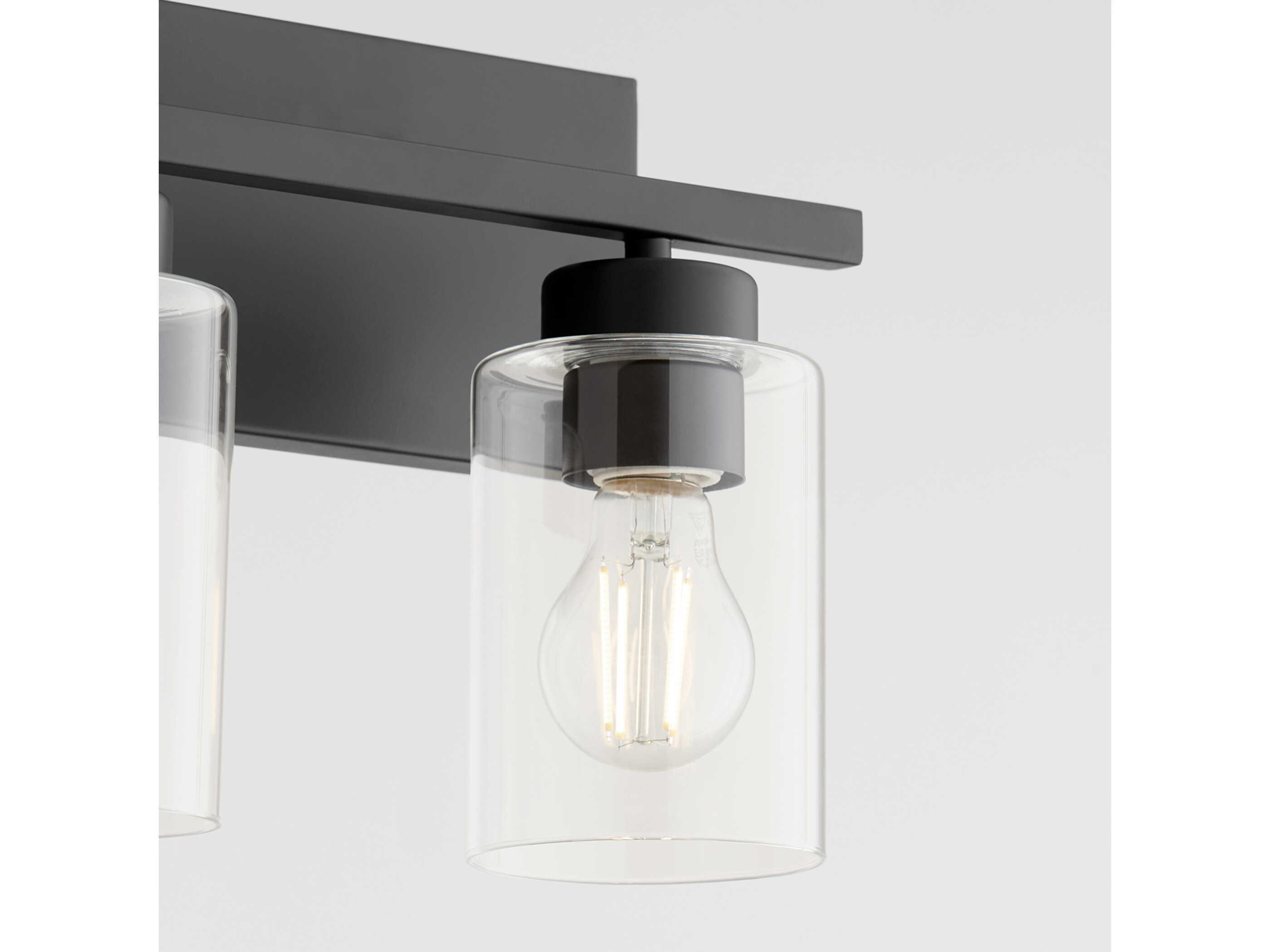 Quorum Carter 4-Light Matte Black Vanity Light