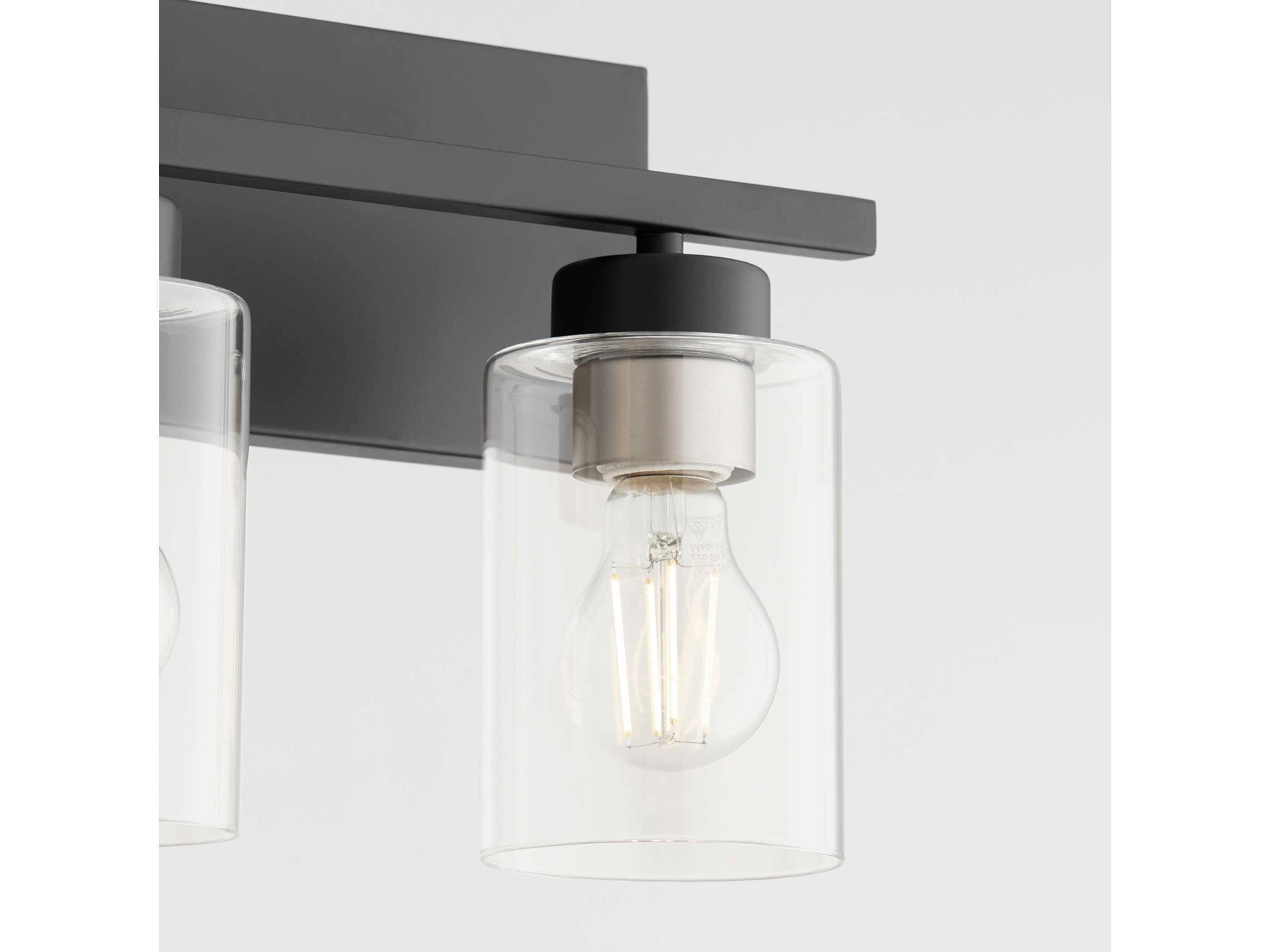 Quorum Carter 4-Light Matte Black Vanity Light