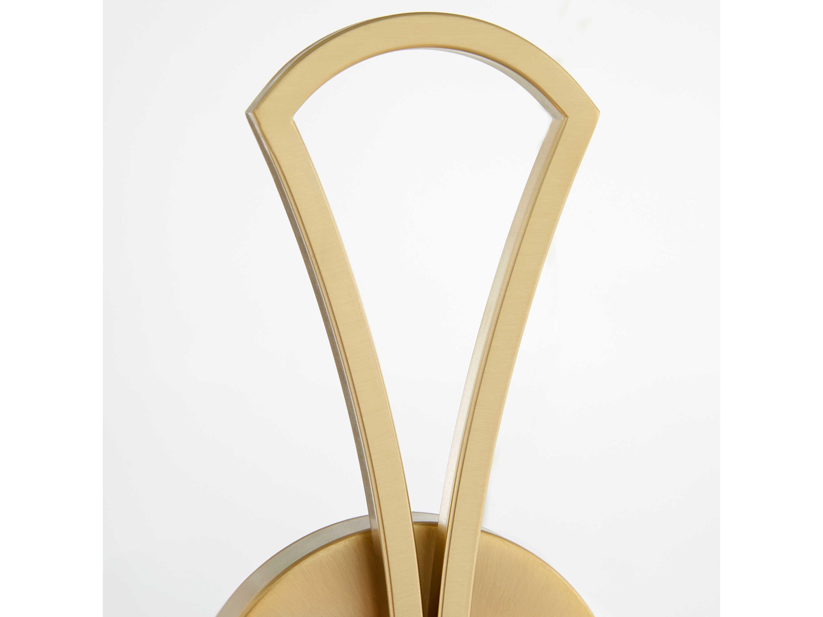 Quorum Maryse 2-Light Aged Brass Traditional Vanity Light